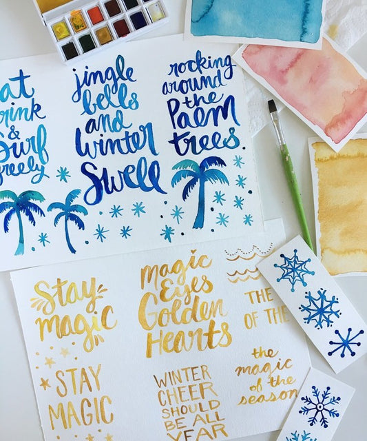 FREE DOWNLOAD! PRINTABLE HOLIDAY WATERCOLOR GIFT TAGS