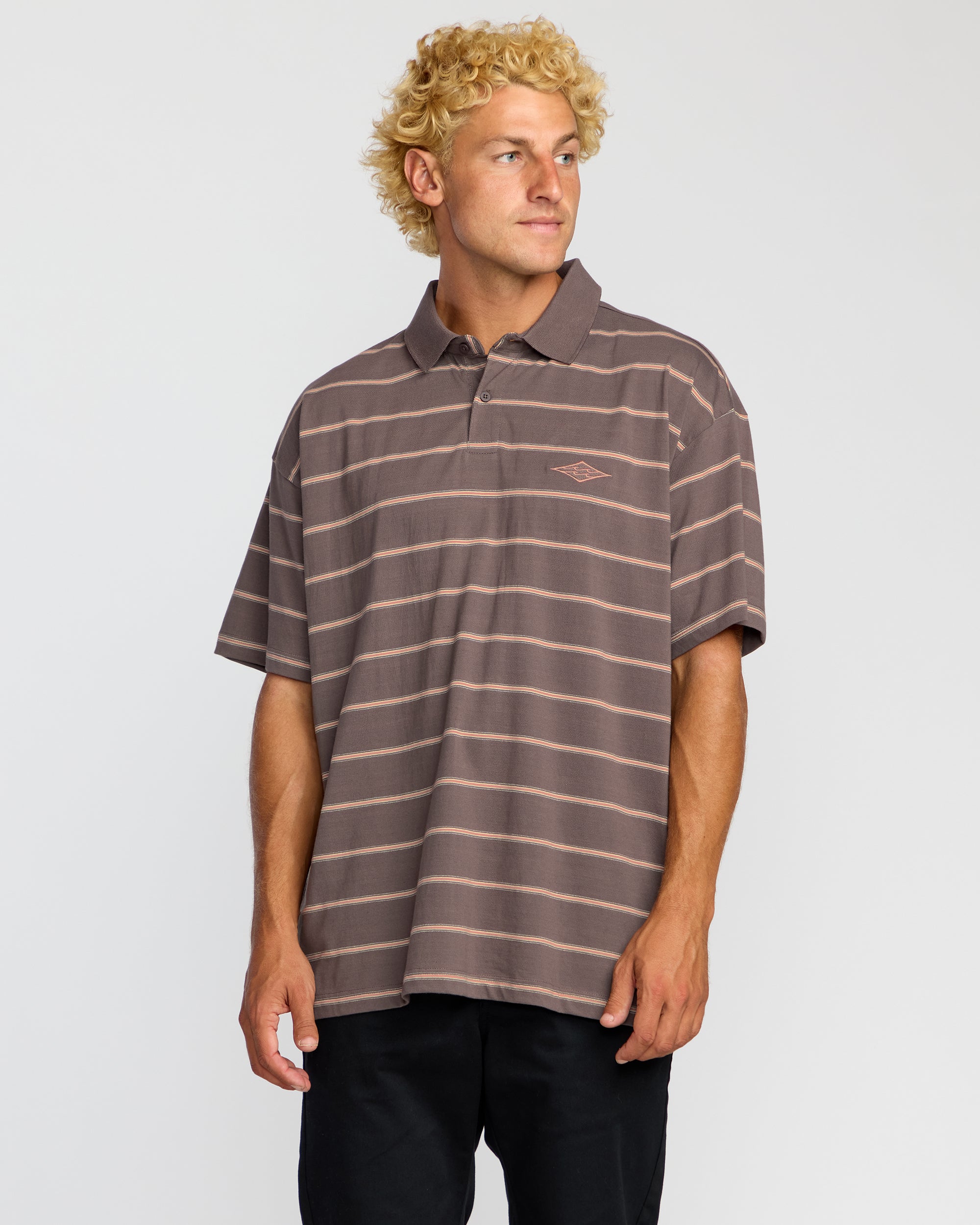 Shibuya Short Sleeve Polo Shirt - Grey Violet | Billabong Shibuya Short Sleeve Polo Shirt - Grey Violet | Billabong