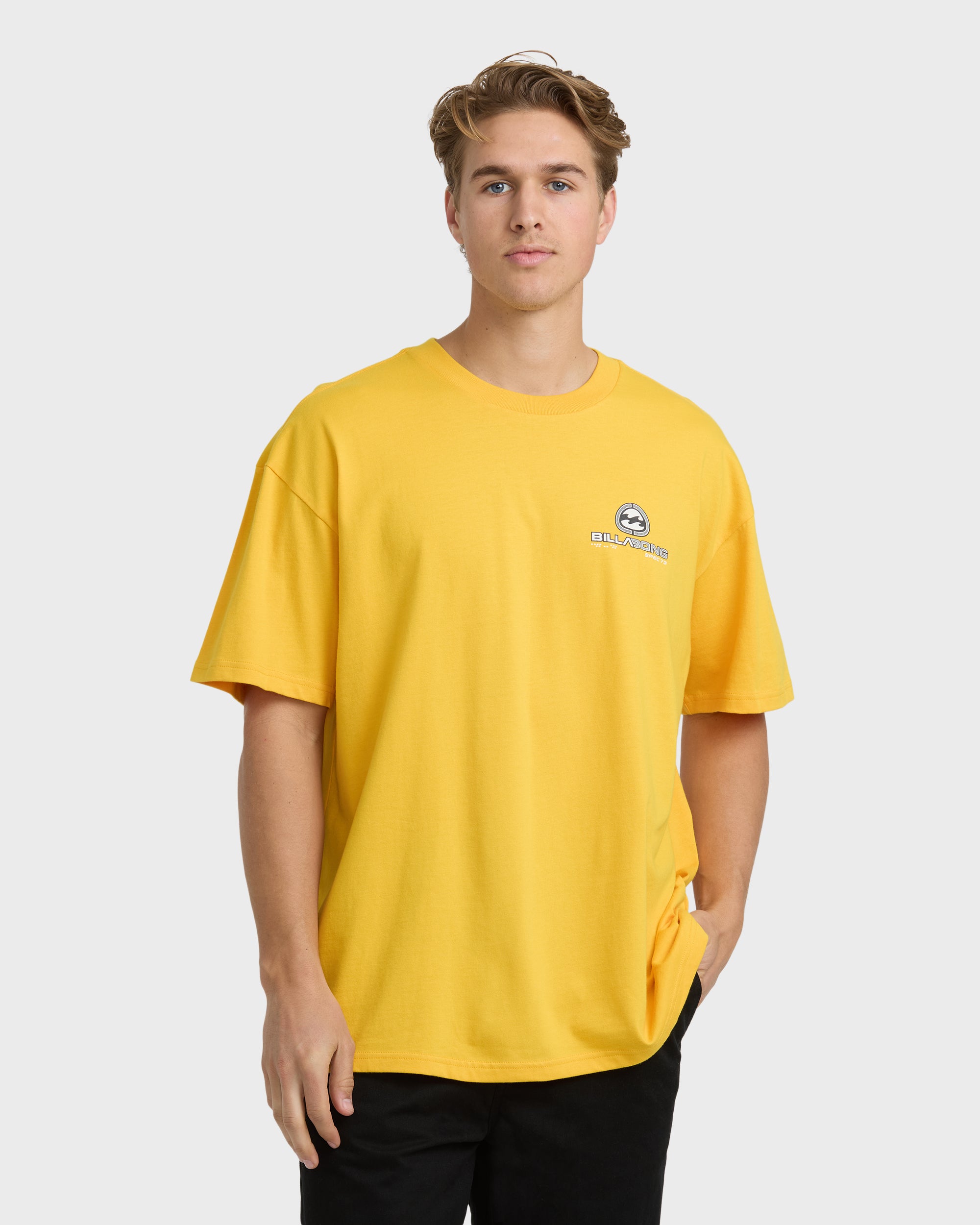(取寄) ビラボン メンズ レギュラー ショートスリーブ T-シャツ - メンズ Billabong men Elements Regular Short-Sleeve T-Shirt - Men's Stone Bio Wave OG Short Sleeve T-Shirt - Yellow | Billabong