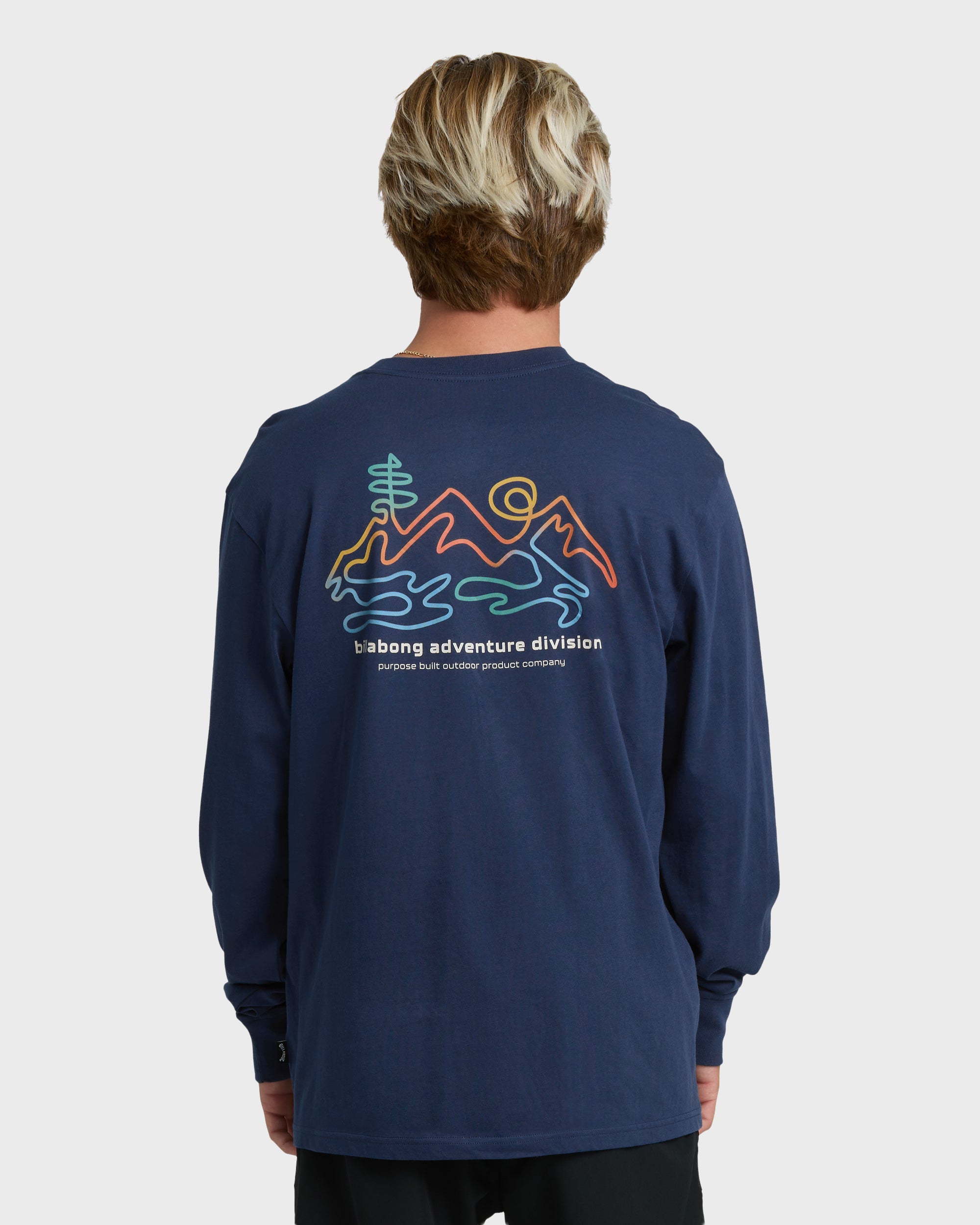 (取寄) ビラボン メンズ ディバーシティ ロング-スローブ T-シャツ - メンズ Billabong men Diversity Long-Sleeve T-Shirt - Men's Fern Range Adiv Premium Long Sleeve T-Shirt - Dark Blue | Billabong