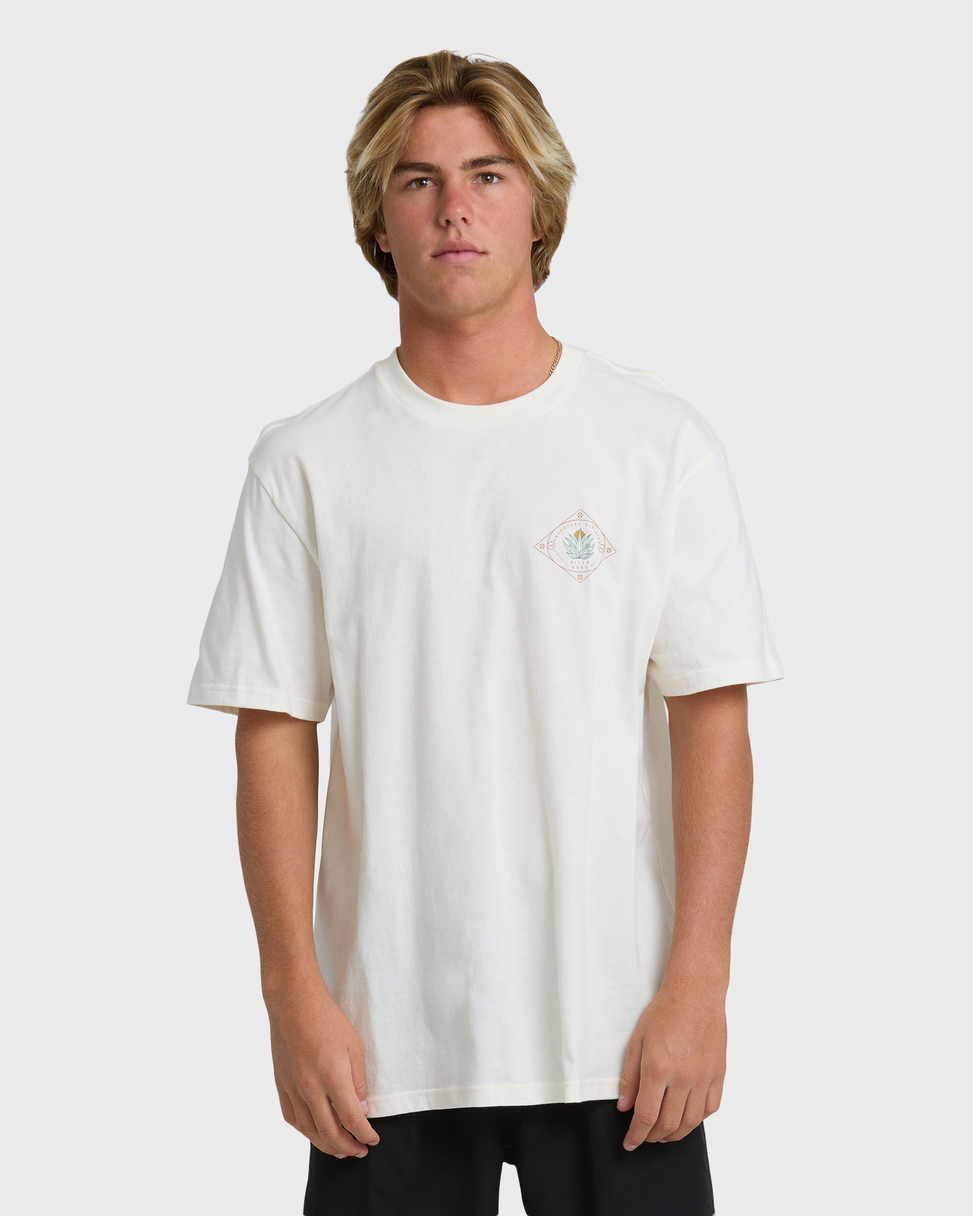 Agave Adiv Premium Short Sleeve T-Shirt - Off White | Billabong