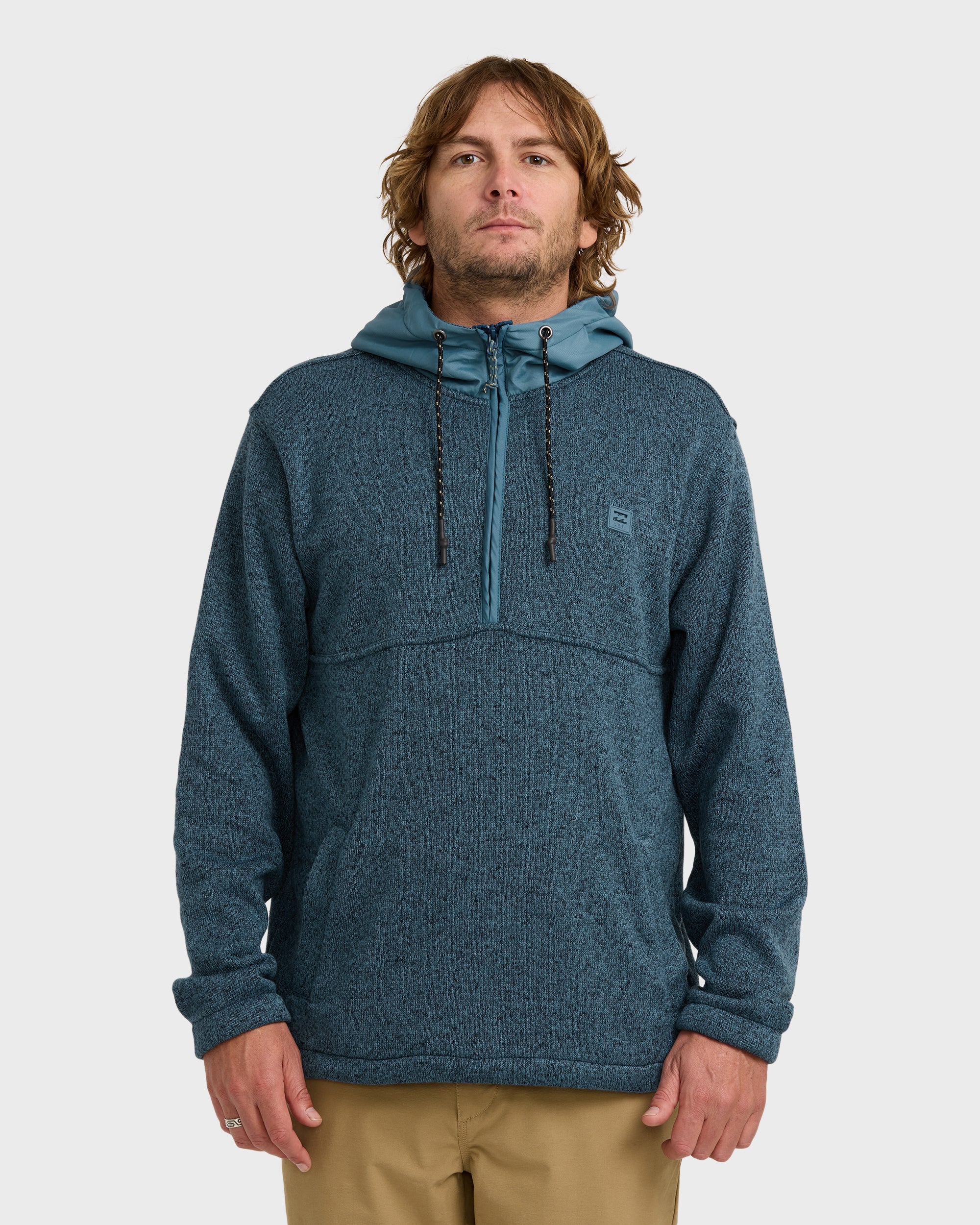 A/Div Boundary Hooded Half-Zip Pullover - Real Teal | Billabong