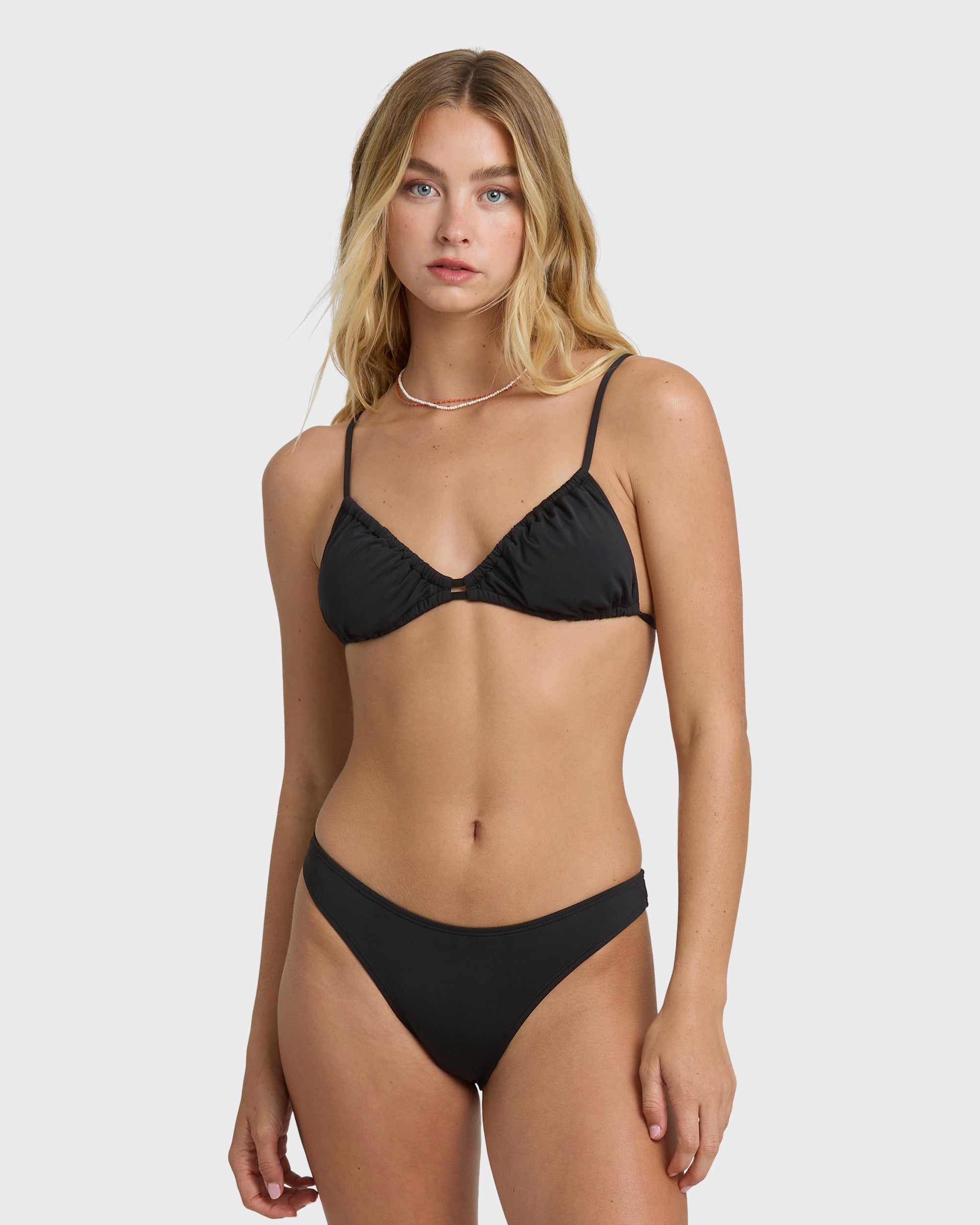 Sol Searcher Teagan Bralette Bikini Top - Black Pebble | Billabong