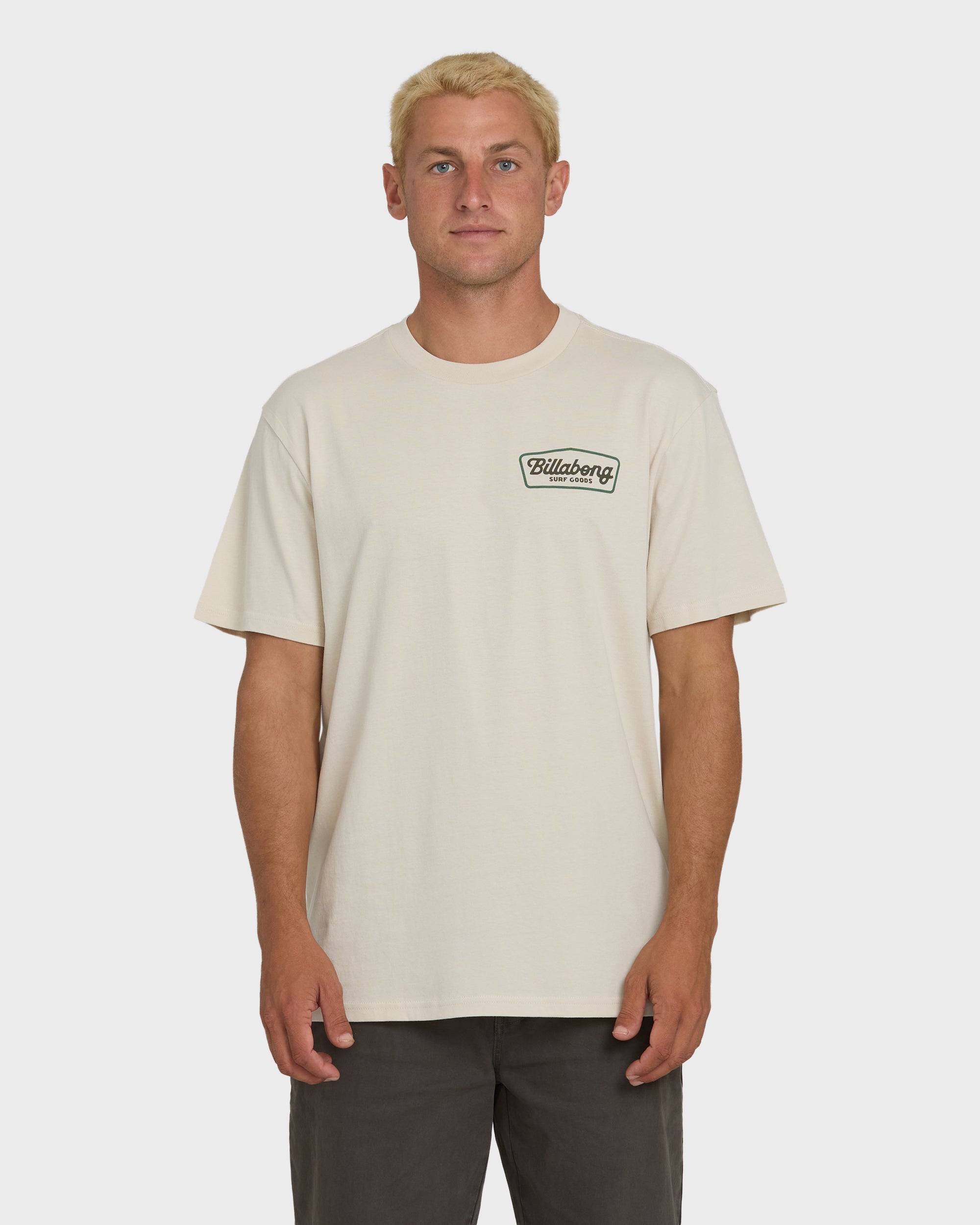 Off Duty Premium Short Sleeve Knit T-Shirt - Oatmeal | Billabong