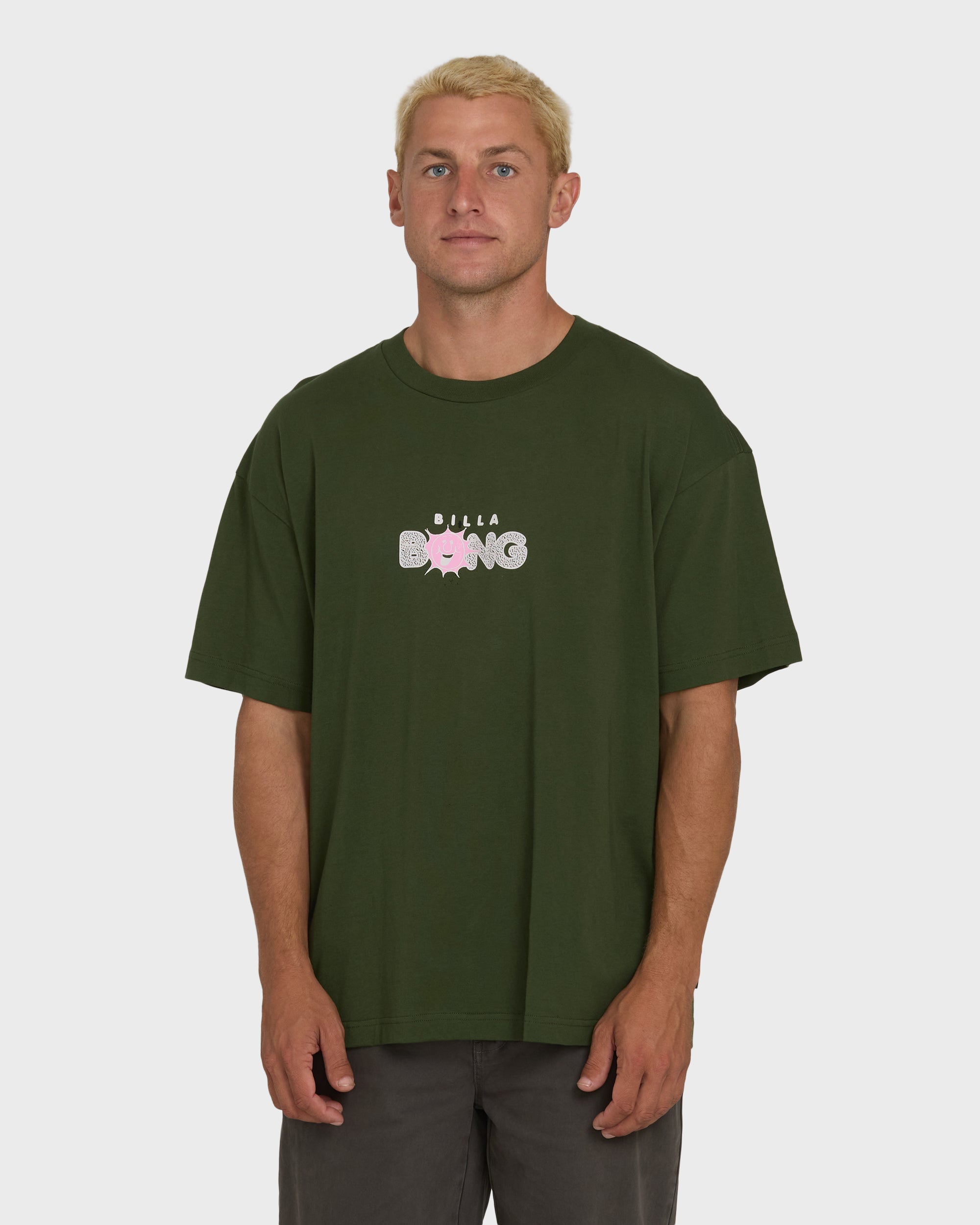 BILLABONG シーガル オリーブグリーン Shine OG Short Sleeve Cotton T-Shirt - Rifle Green | Billabong