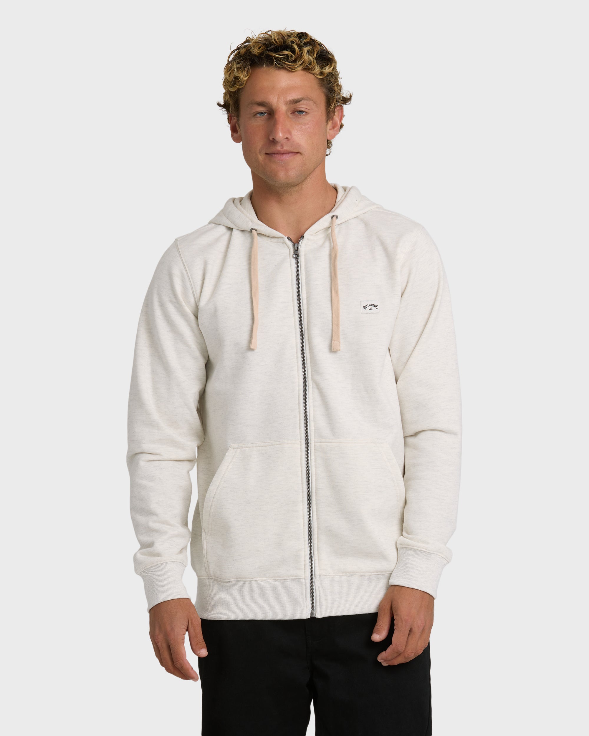 All Day Zip Front Hoodie - Oatmeal Heather. | Billabong