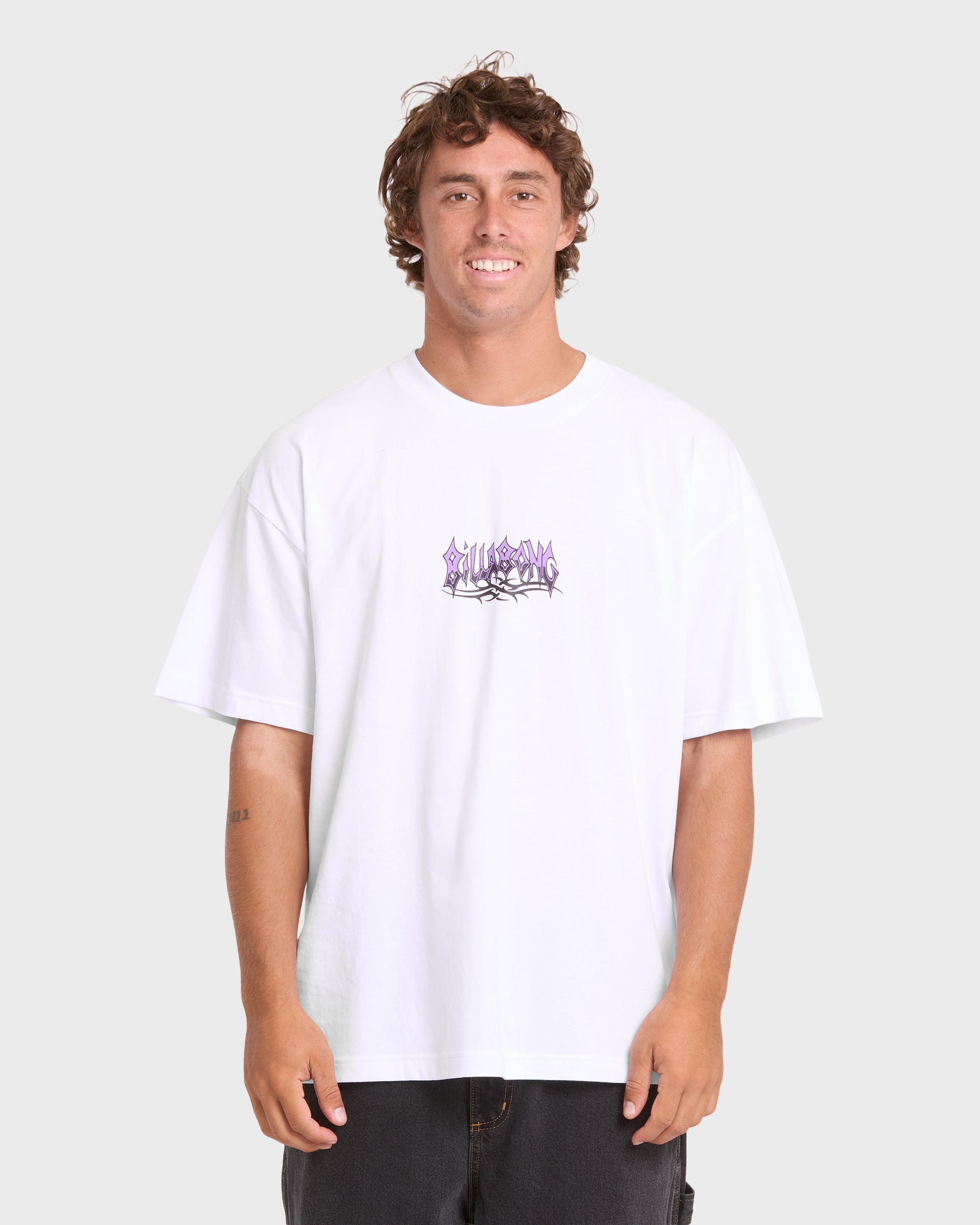 Barb OG Short Sleeve Knit T-Shirt - White | Billabong