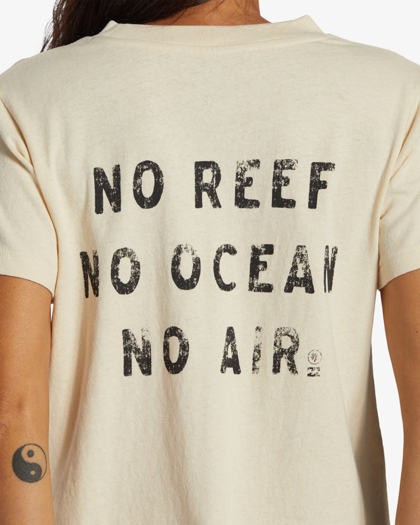 Coral Gardener Shrunken T-Shirt - White Cap
