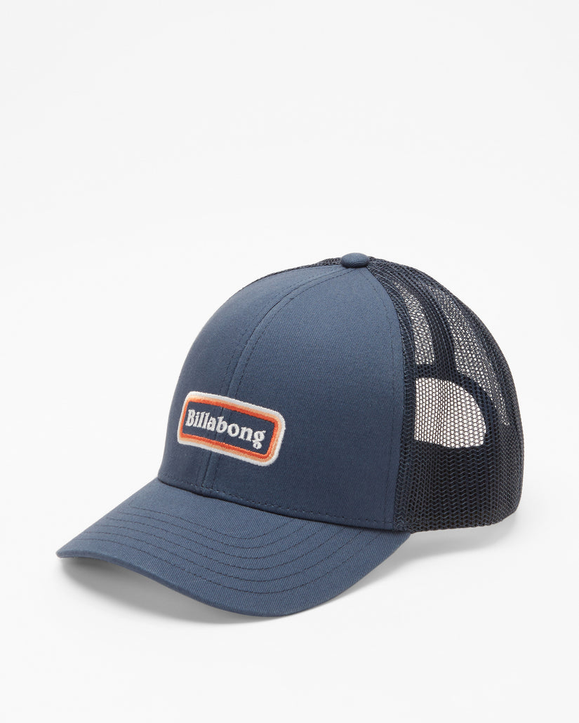 Walled Trucker Hat - Denim Blue