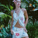 Lottie Hall Woven Tank - Sunny Lime