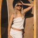 Talley Tube Top - White Cap