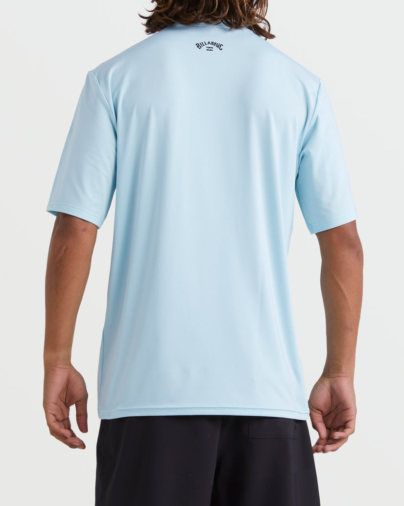 All Day Wave Short Sleeve Rashguard Coastal Blue Billabong all-day-wave-short-sleeve-rashguard-coastal-blue-billabong