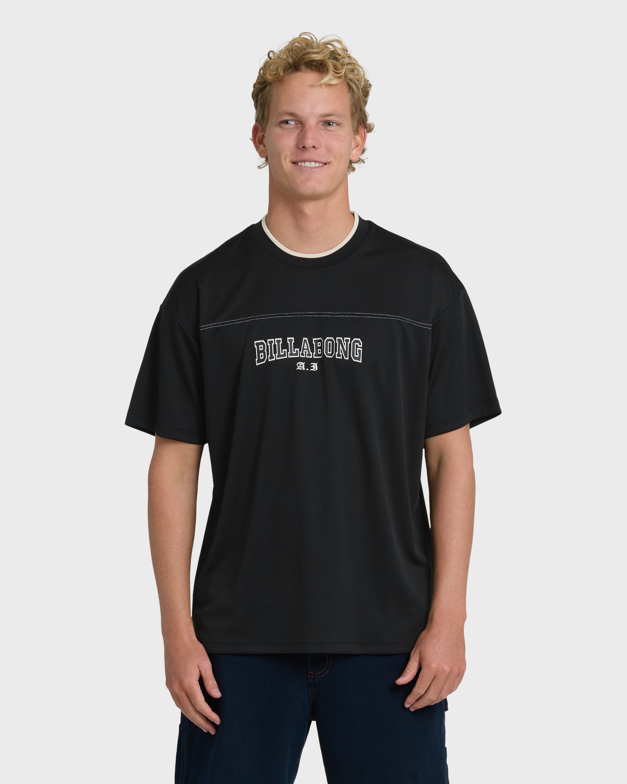A.I. Mesh Jersey Short Sleeve T-Shirt - Black | Billabong