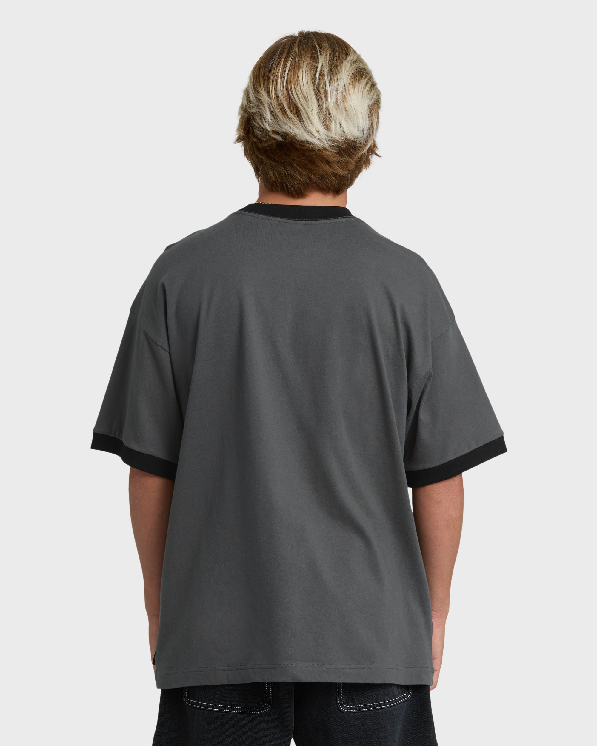 Spec 73 Spin Ringer Short Sleeve T-Shirt - Pewter | Billabong
