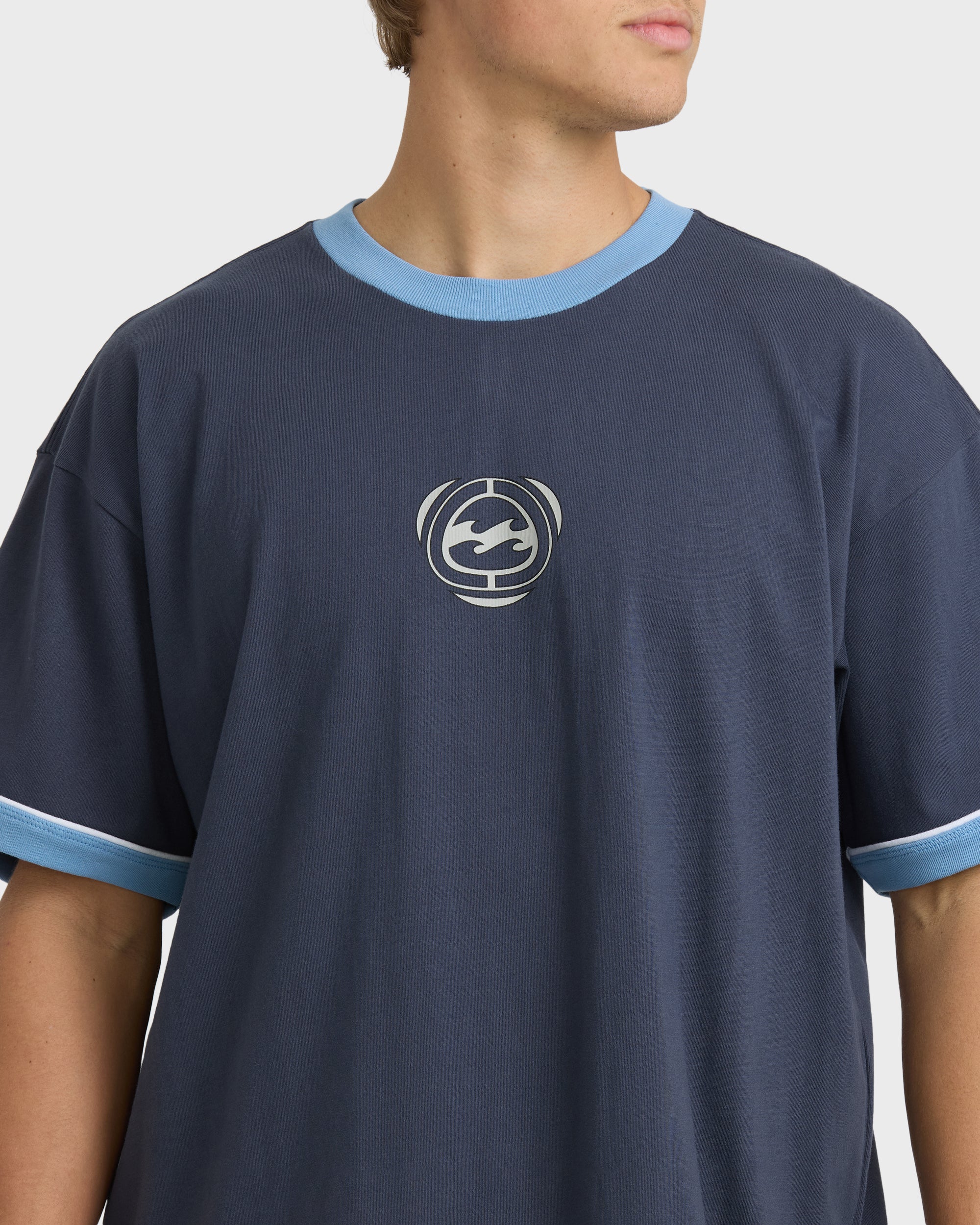 Spec Ringer Short Sleeve T-Shirt - Vintage Navy | Billabong