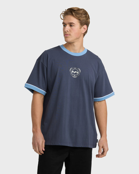 Spec Ringer Short Sleeve T-Shirt - Vintage Navy | Billabong