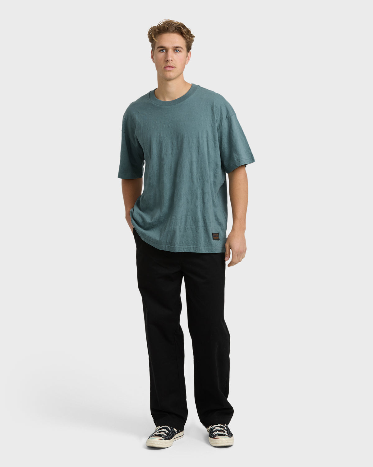 Needle-Garage-Short-Sleeve-T-Shirt-Ash-4