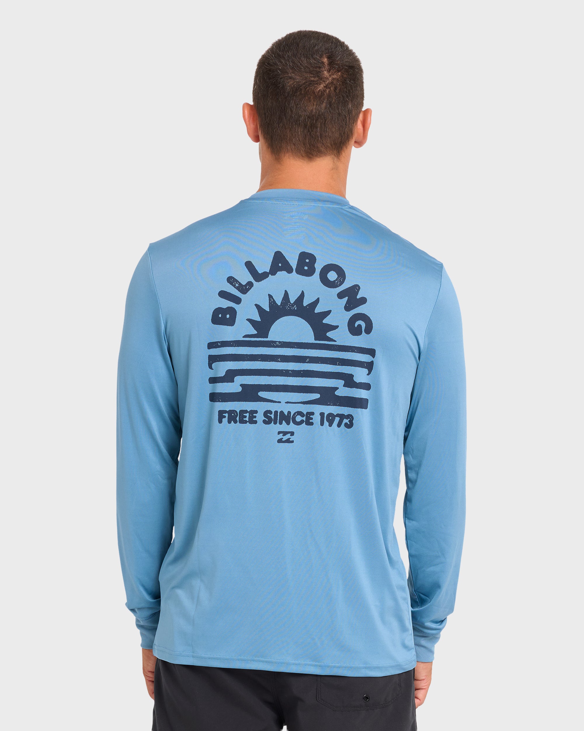 Heel Flip Crew Long Sleeve Rashguard - Vintage Indigo | Billabong