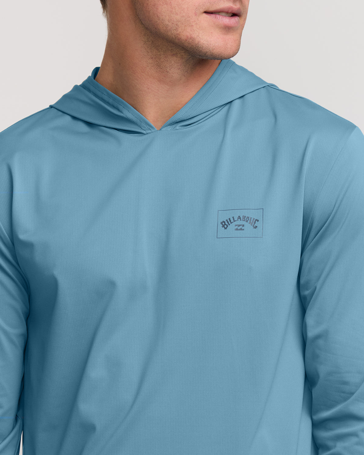 Arch Mesh Long Sleeve Hooded Surf Tee - Bay Blue - 6
