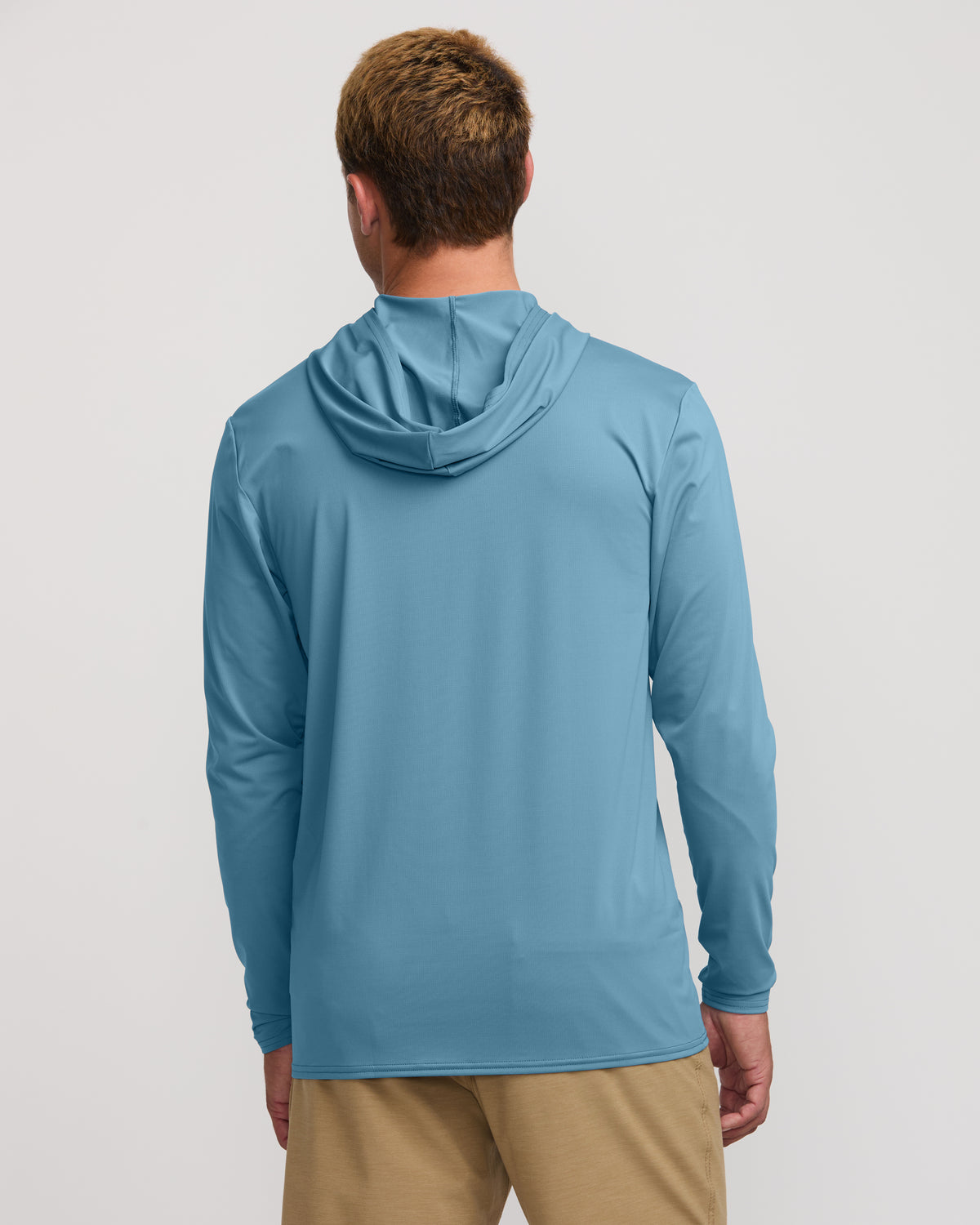 Arch Mesh Long Sleeve Hooded Surf Tee - Bay Blue - 2
