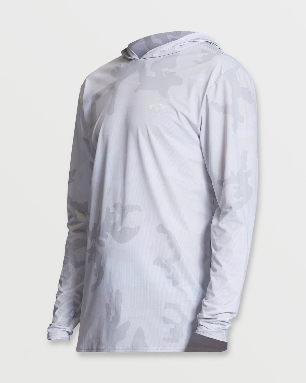 Arch Mesh Long Sleeve Hooded Surf Tee - White Camo - 7