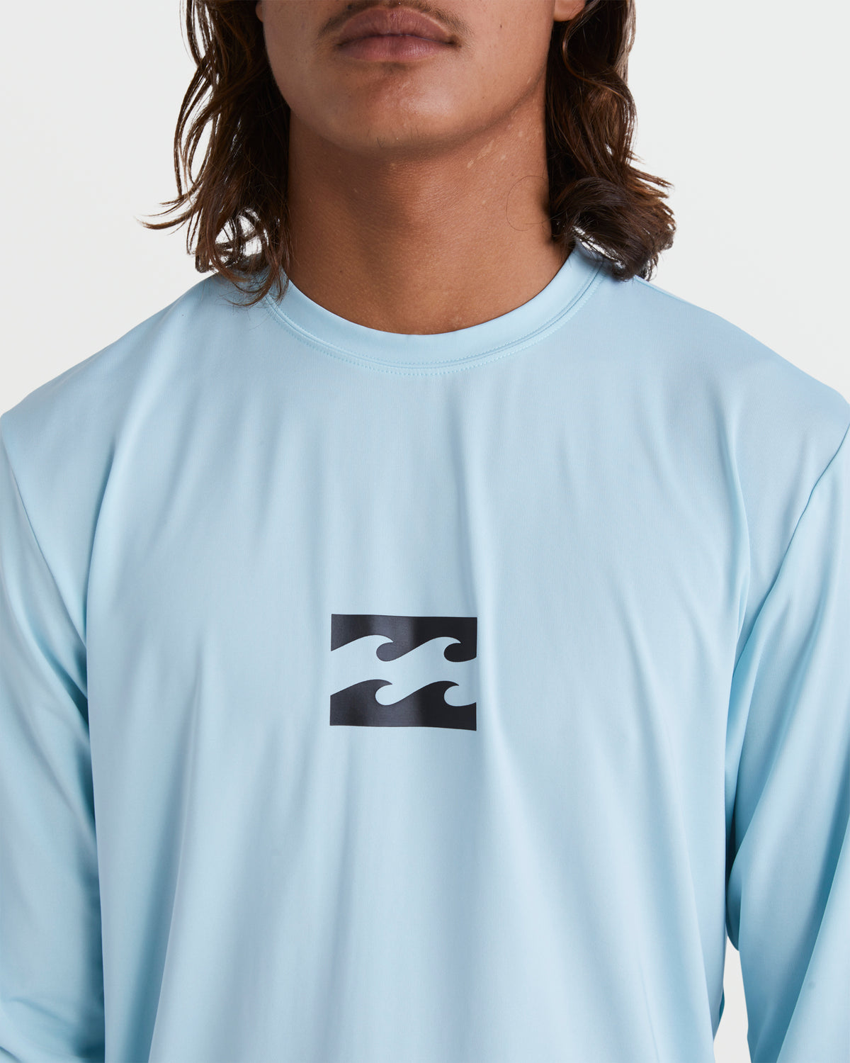 All Day Wave Loose Fit Long Sleeve Surf Tee - Coastal Blue - 6