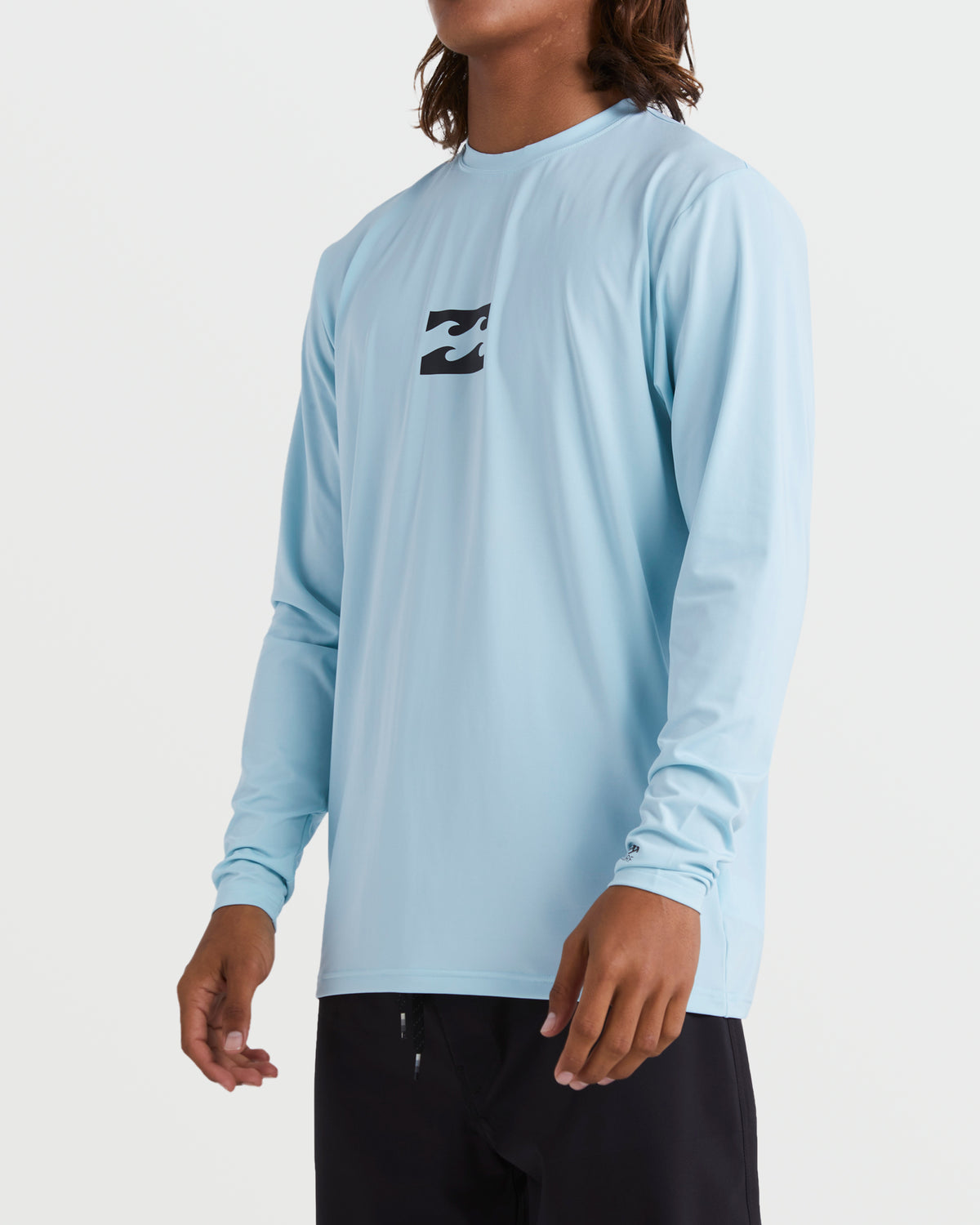 All Day Wave Loose Fit Long Sleeve Surf Tee - Coastal Blue - 5
