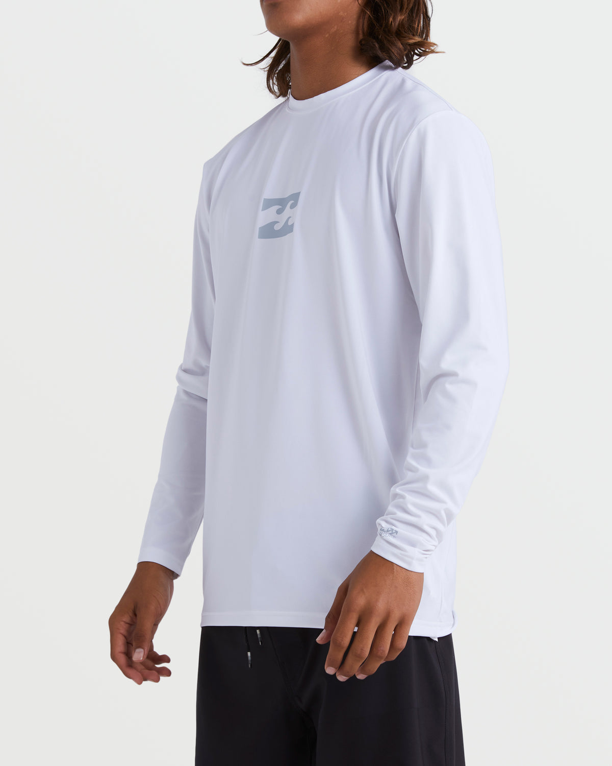 All Day Wave Loose Fit Long Sleeve Surf Tee - White - 5