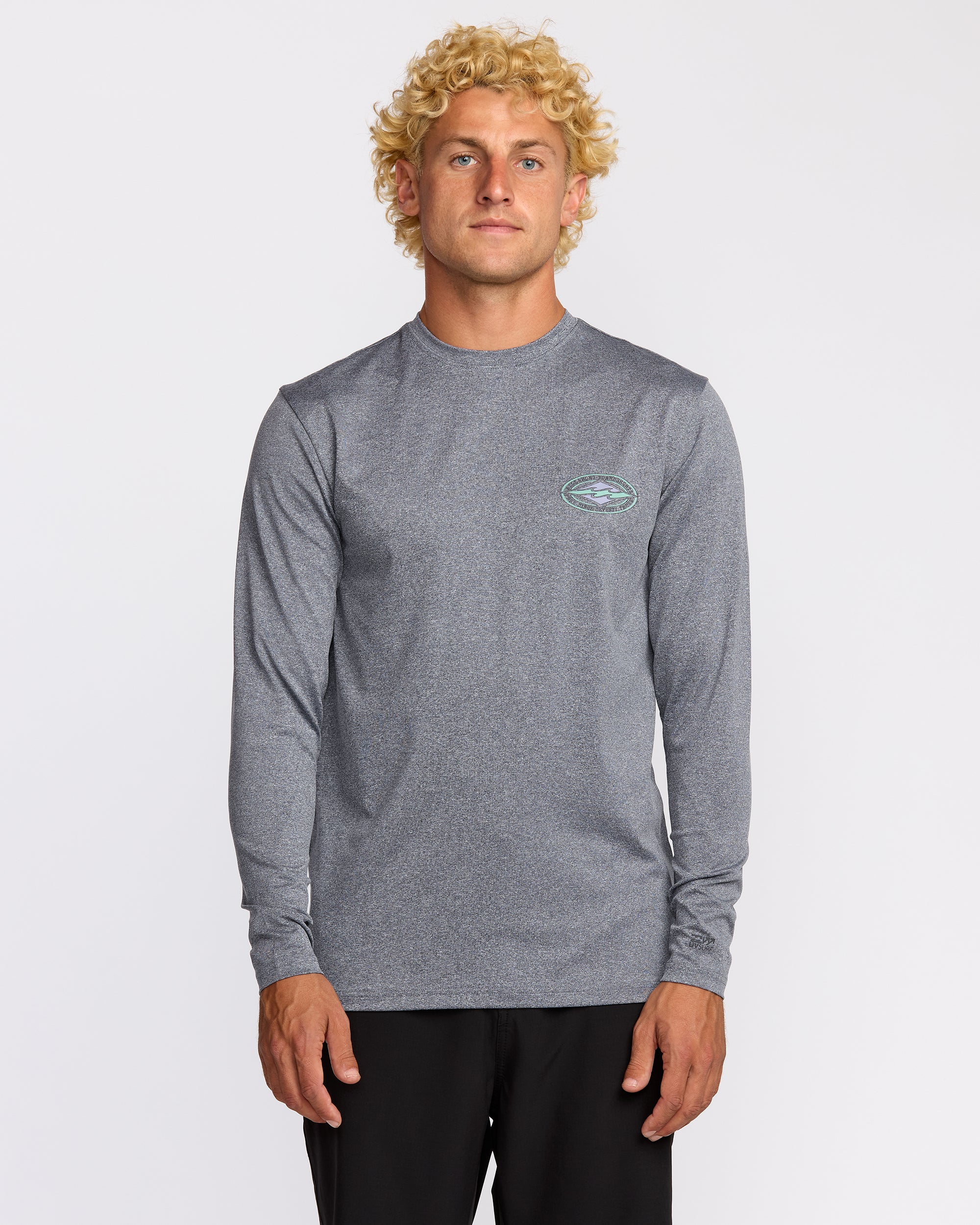 Diamond Vision Loose Fit Long Sleeve Surf T-Shirt - Grey Htr | Billabong