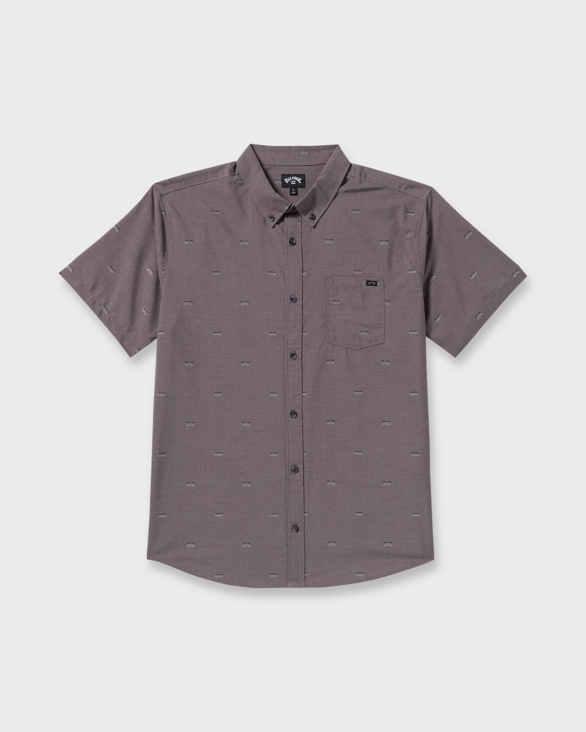All Day Jacquard Short Sleeve Shirt - Gray Violet | Billabong