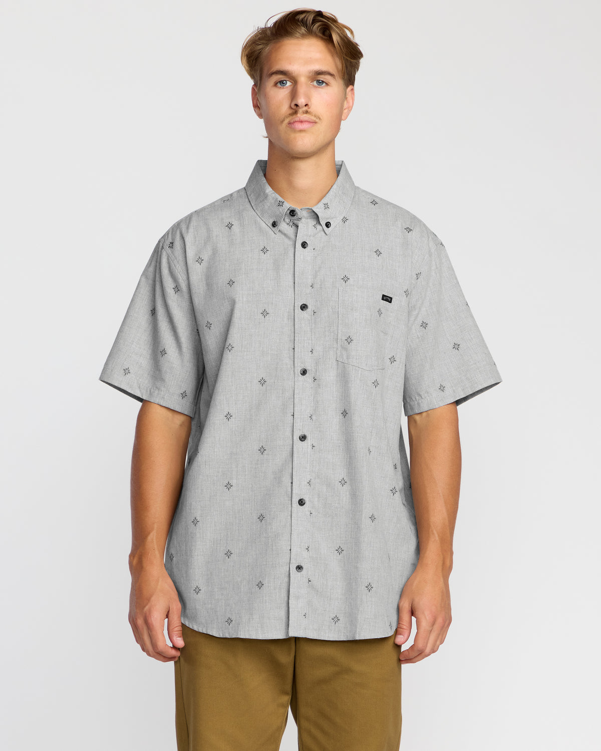 All-Day-Jacquard-Short-Sleeve-Shirt-Silver-1