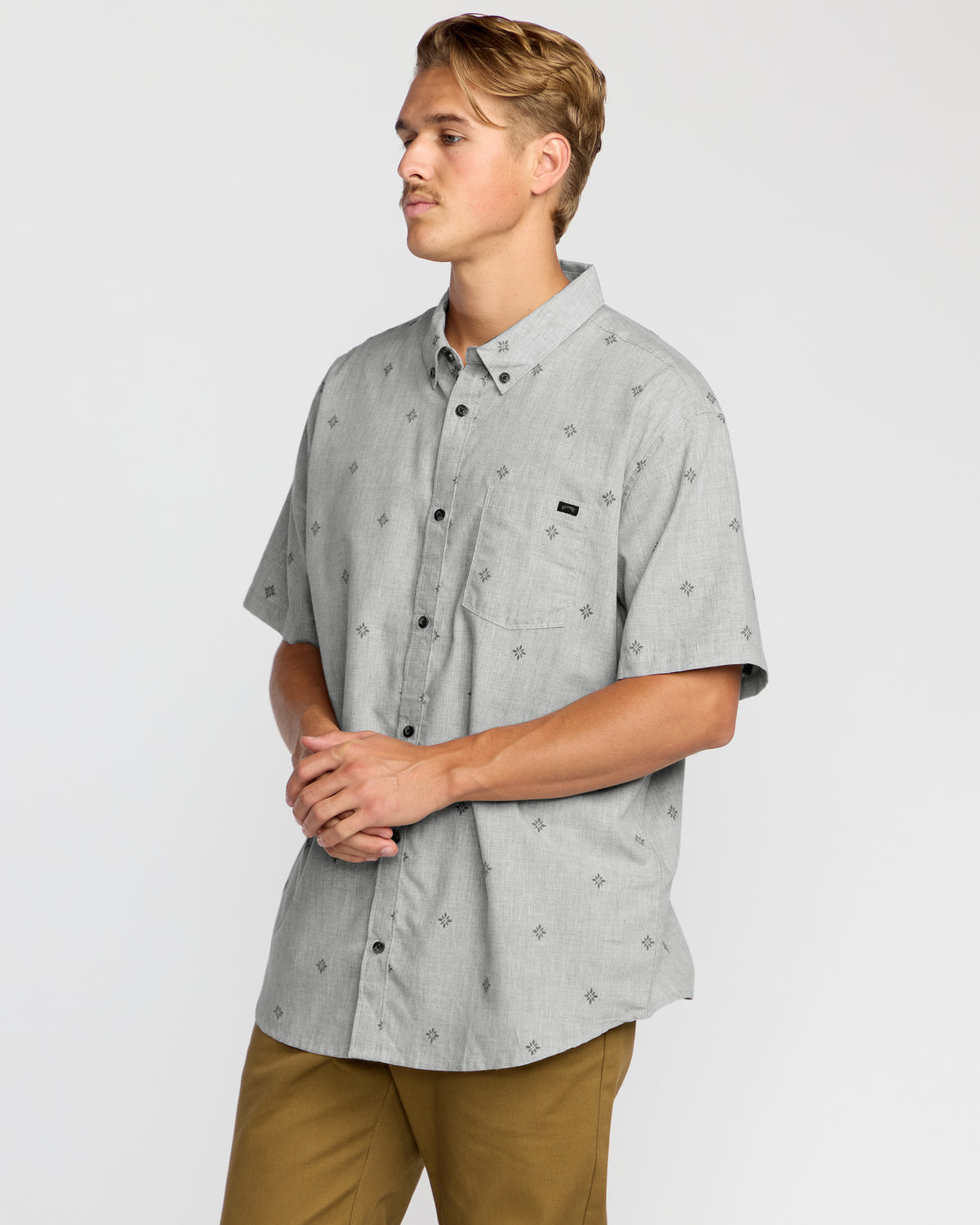 All-Day-Jacquard-Short-Sleeve-Shirt-Silver-3