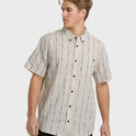 All Day Jacquard Short Sleeve Shirt - Stone