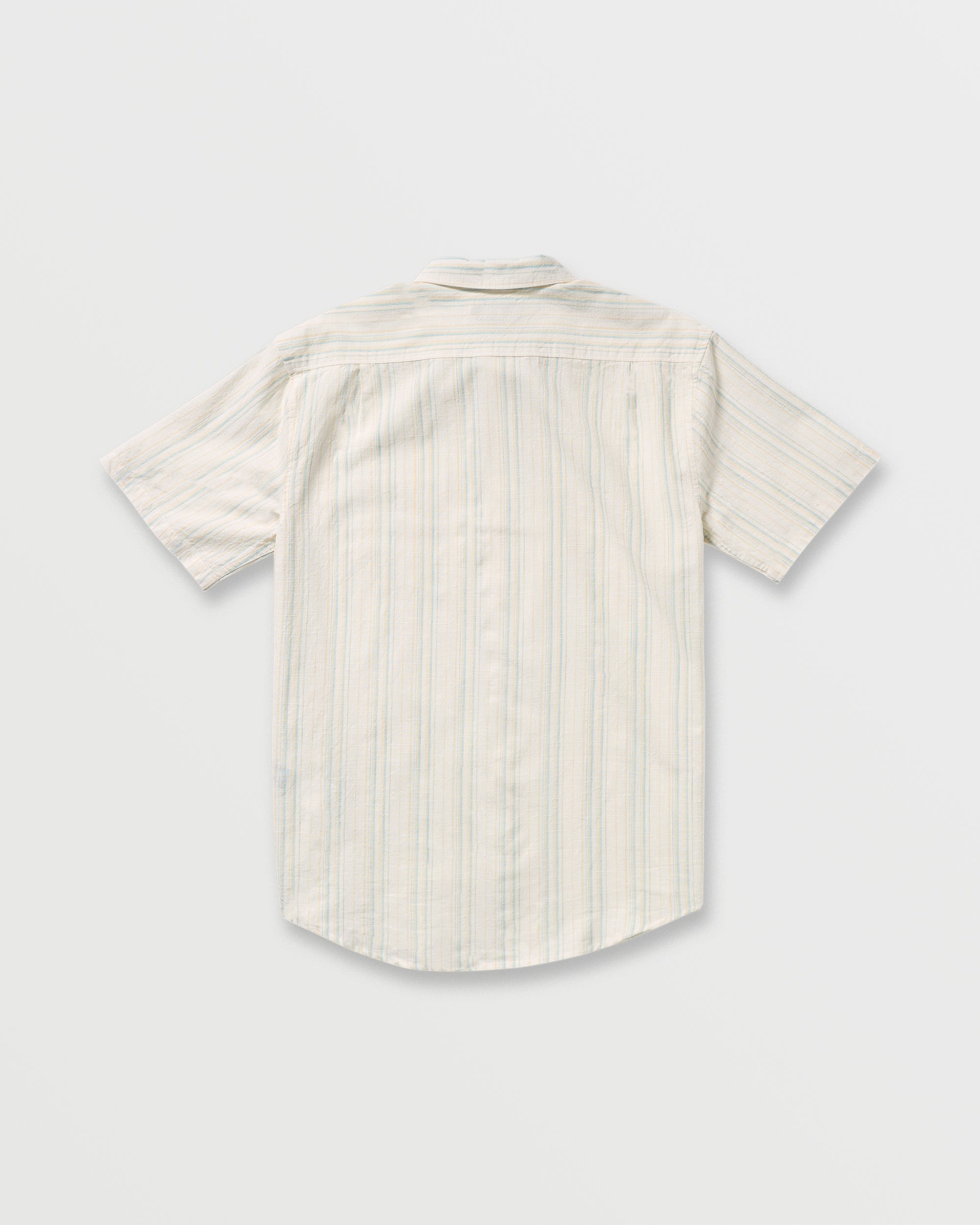 All Day Stripe Short Sleeve Shirt Off White Billabong