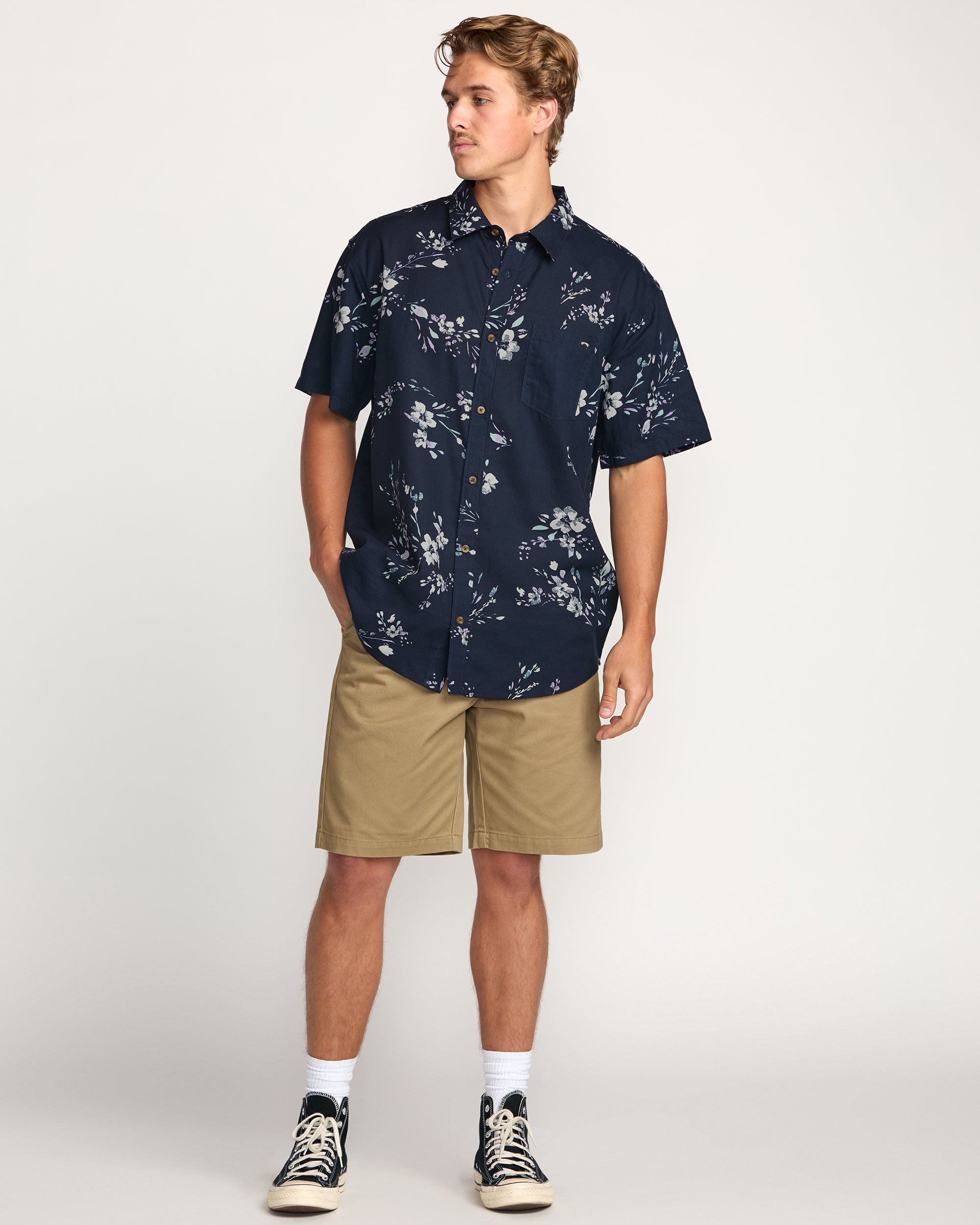 Sundays Short Sleeve Shirt - Dark Navy | Billabong