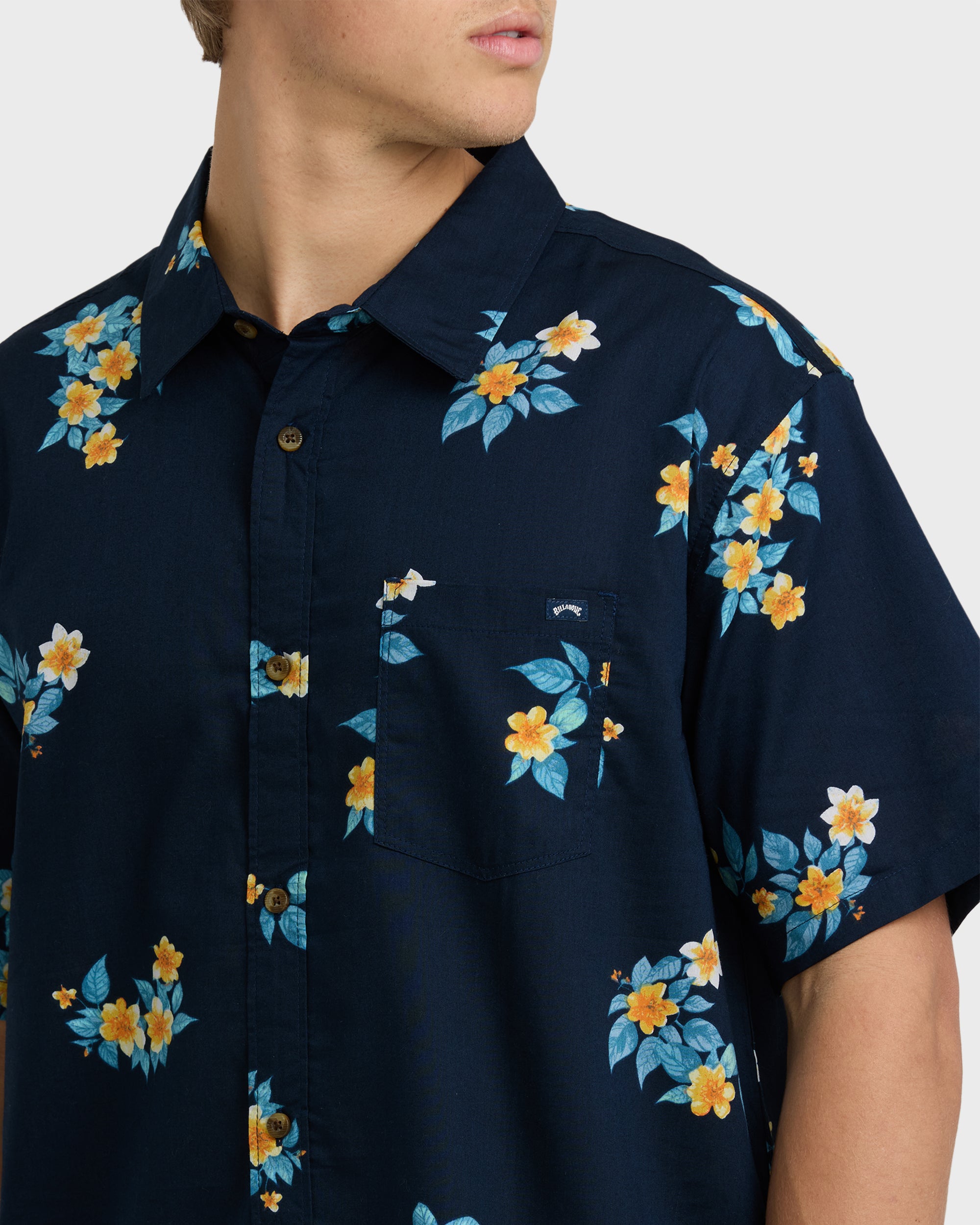 Sundays Mini Short Sleeve Woven Shirt - Navy | Billabong