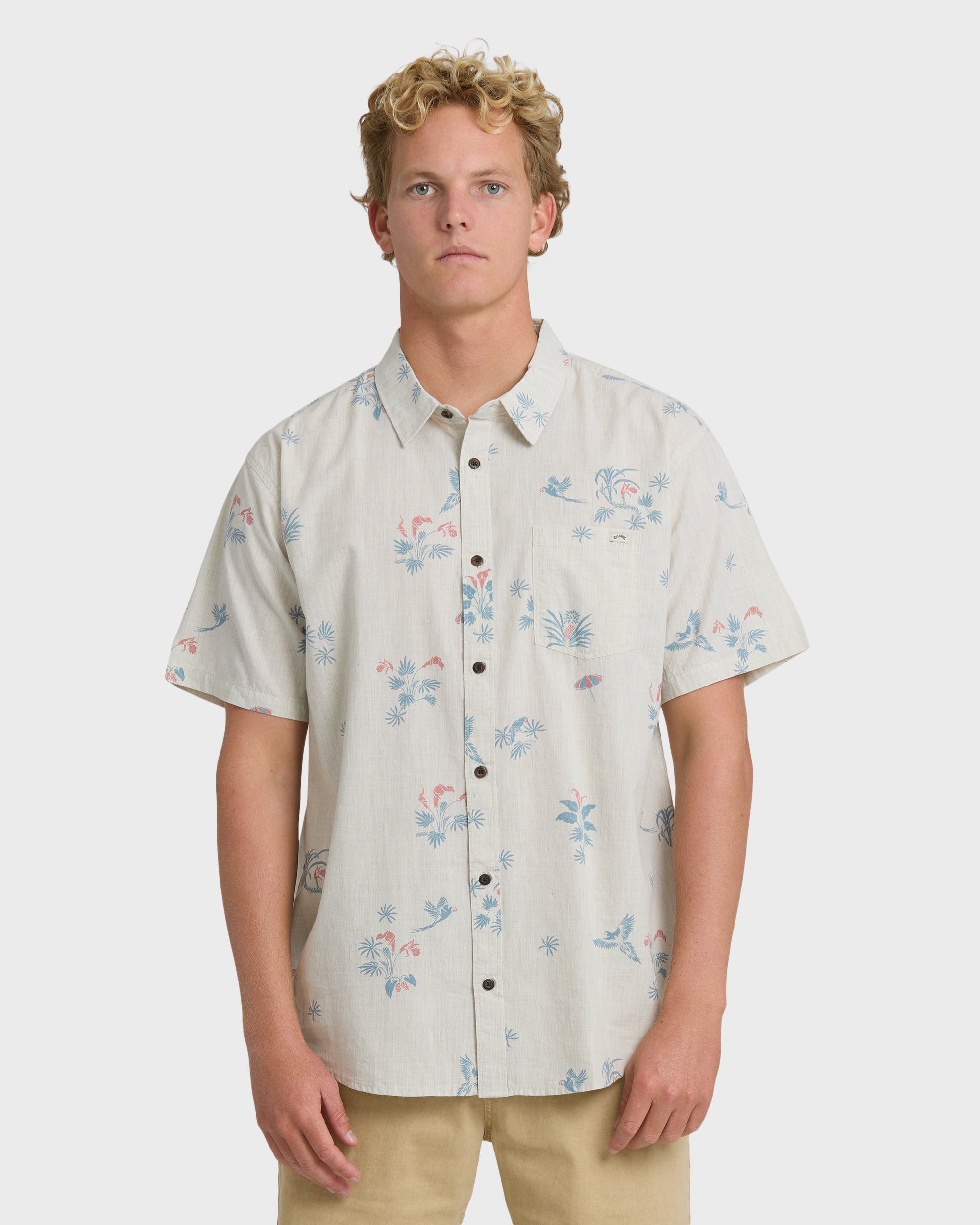 Sundays Mini Short Sleeve Woven Shirt - Stone | Billabong