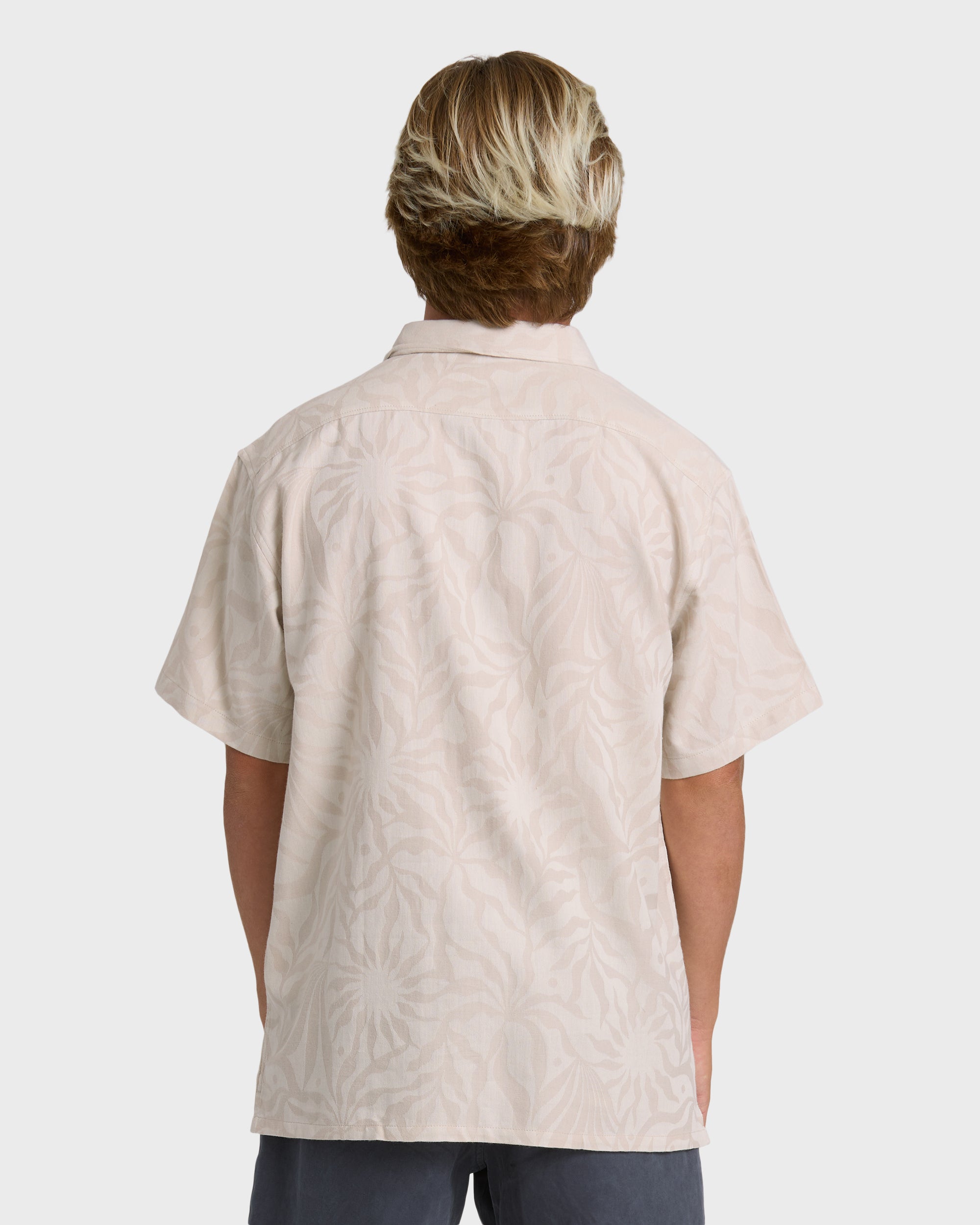 Sundays Jacquard Short Sleeve Woven Shirt - Ash | Billabong