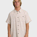 Sundays Jacquard Short Sleeve Woven Shirt - Ash