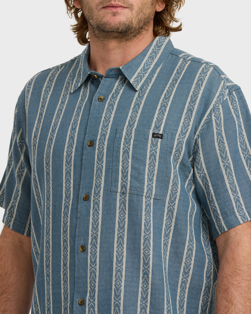 Sundays-Jacquard-Short-Sleeve-Shirt-Real-Teal-5