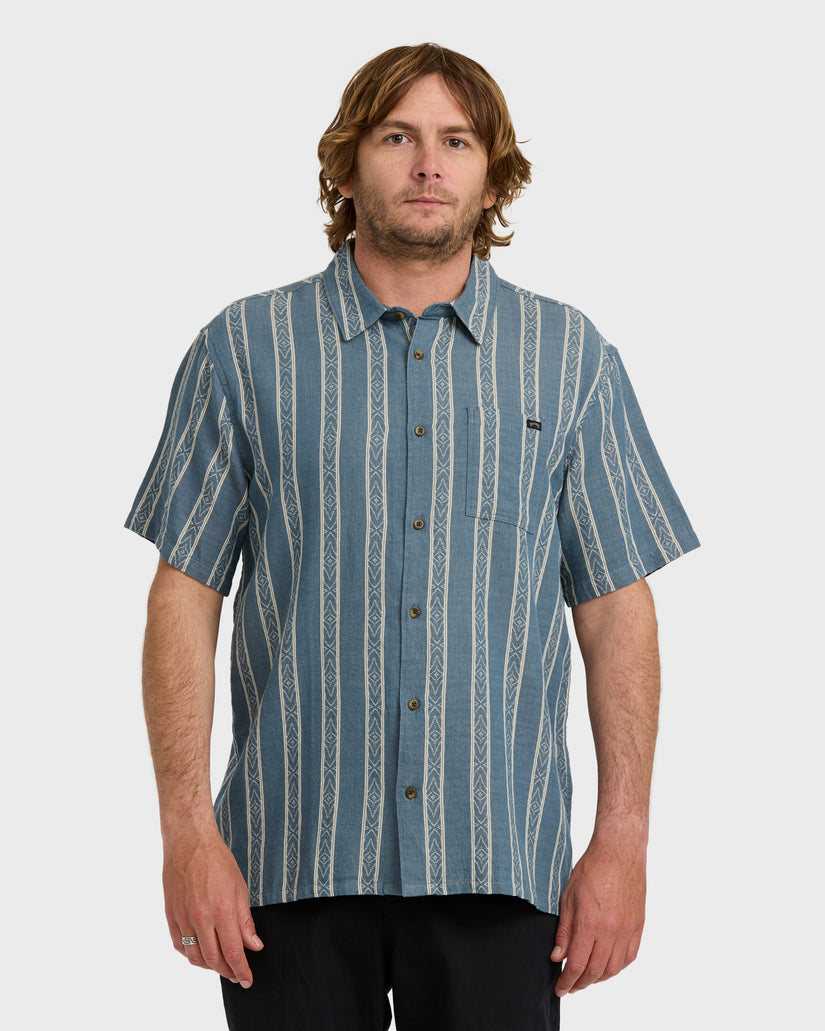 Sundays-Jacquard-Short-Sleeve-Shirt-Real-Teal-1