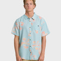 Sundays Lounge Short Sleeve Woven Shirt - Corydalis Blue