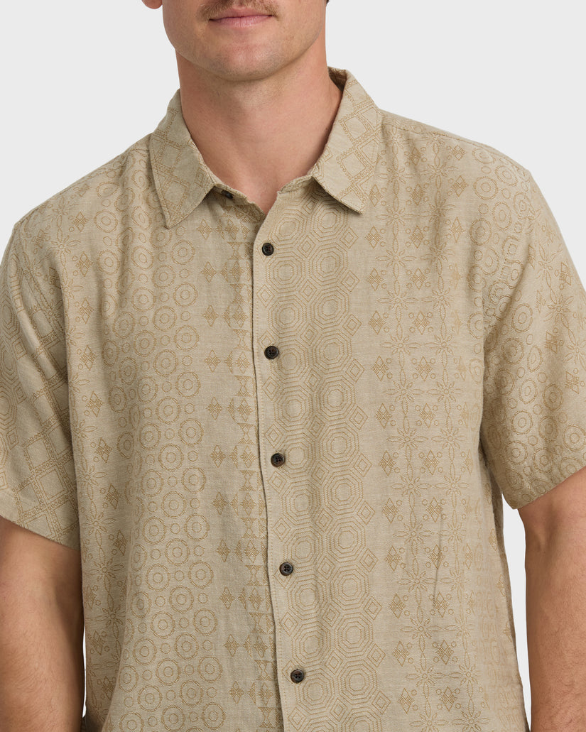Billabong All Day Jacquard Short Sleeve Shirt Stone main image 1