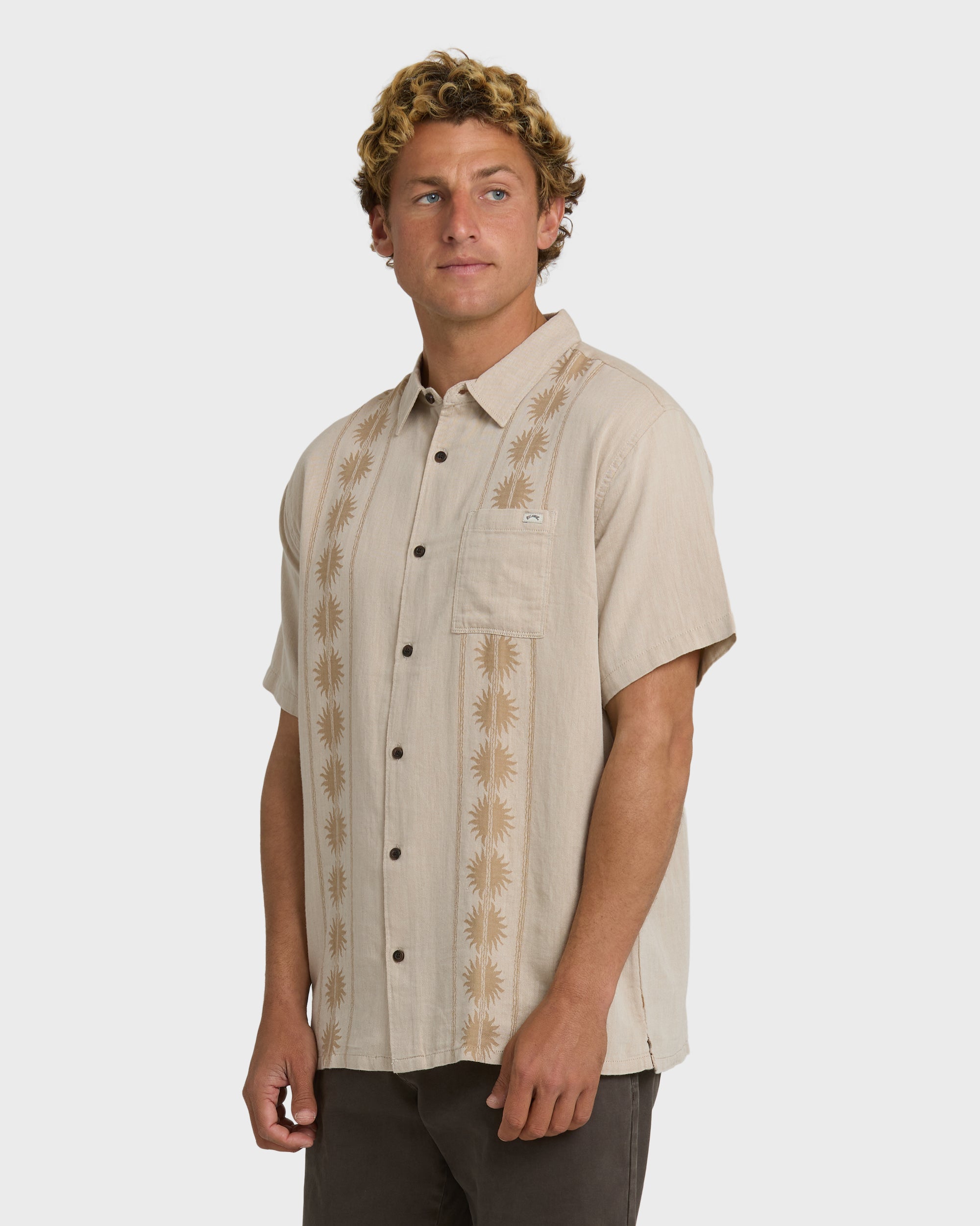 earth tone dress shirts Earth Tone Taupe Brown Pure Linen Full Sleeve Shirt Linen Wear