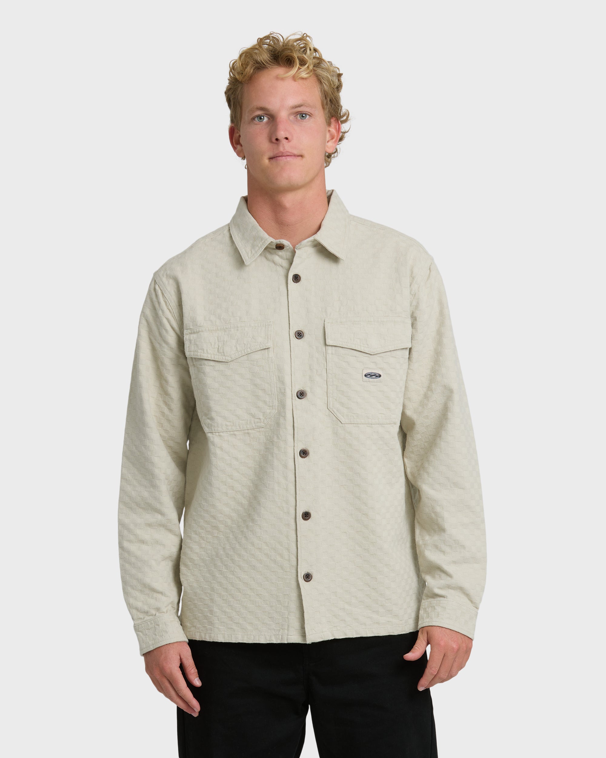 Bad Dog Long Sleeve Flannel Shirt - Chino | Billabong