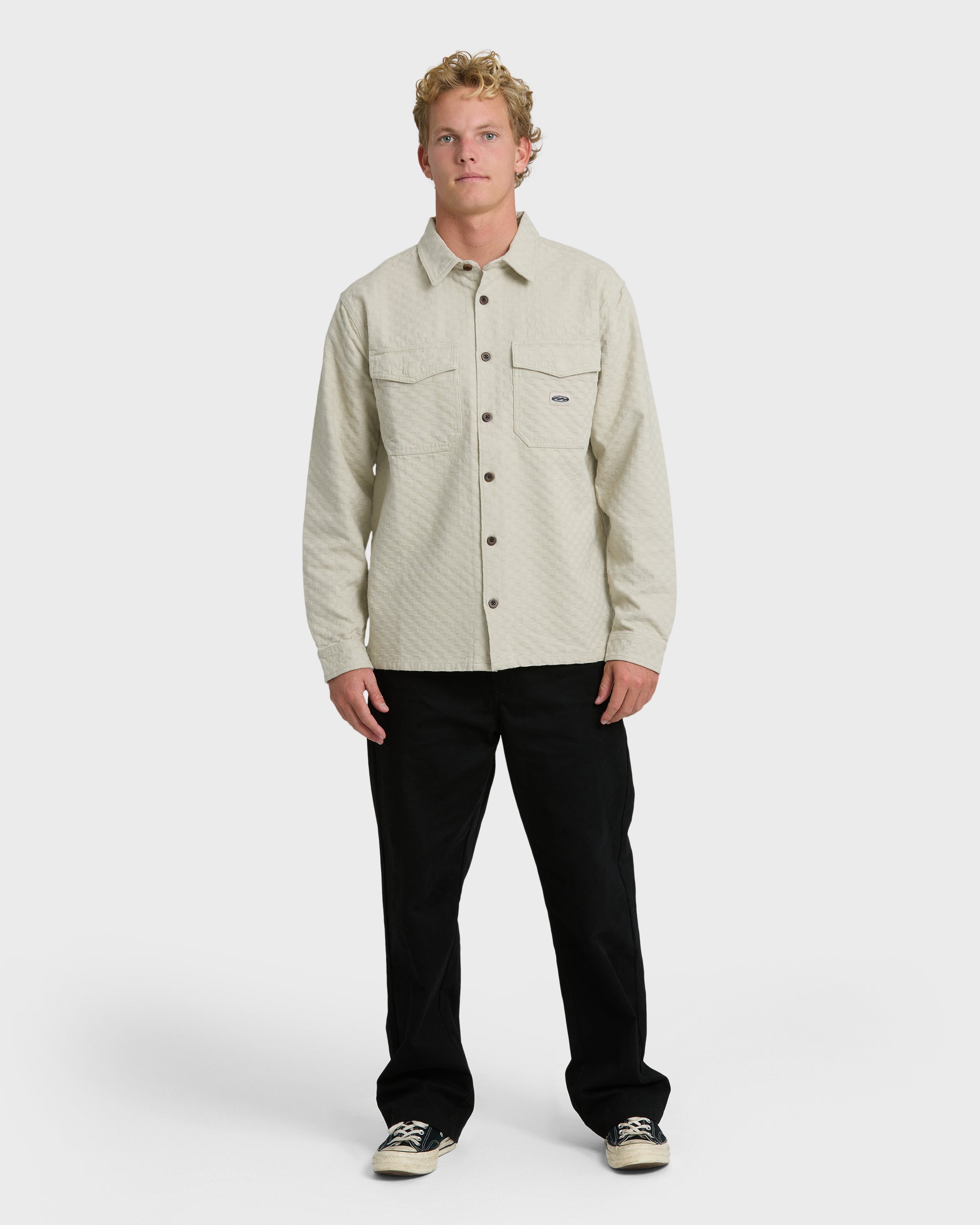 Bad Dog Long Sleeve Flannel Shirt - Chino | Billabong