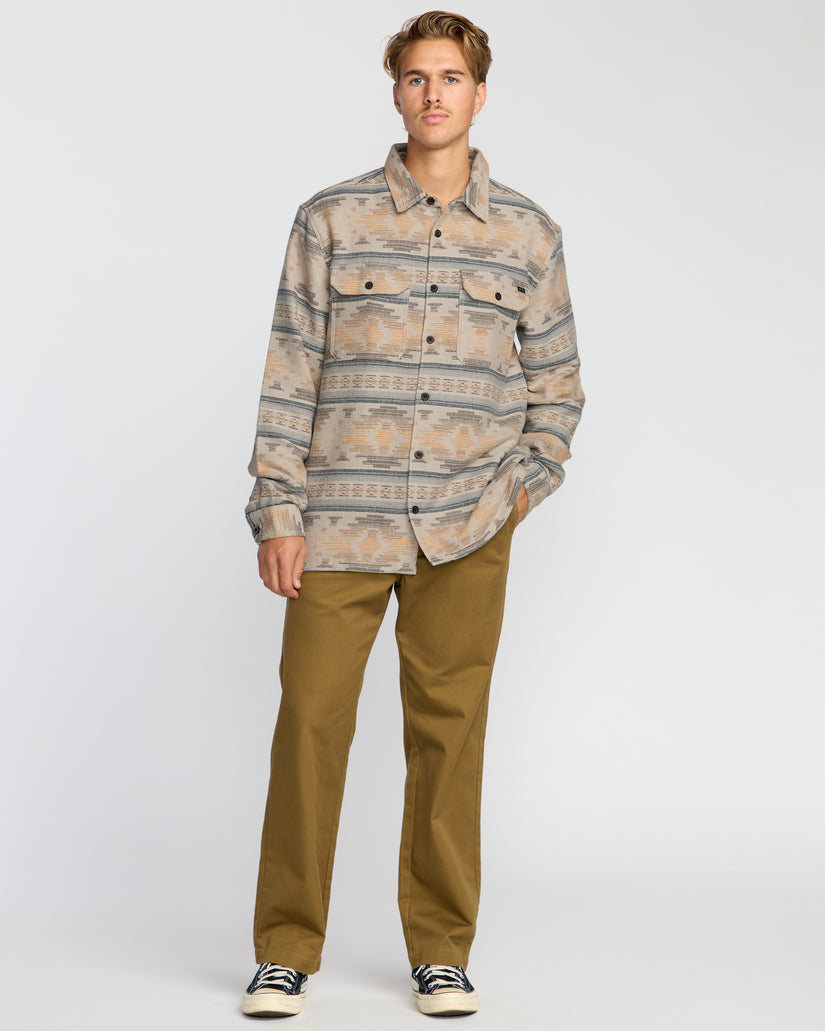 Offshore-Jacquard-Long-Sleeve-Flannel-Shirt-Sand-4