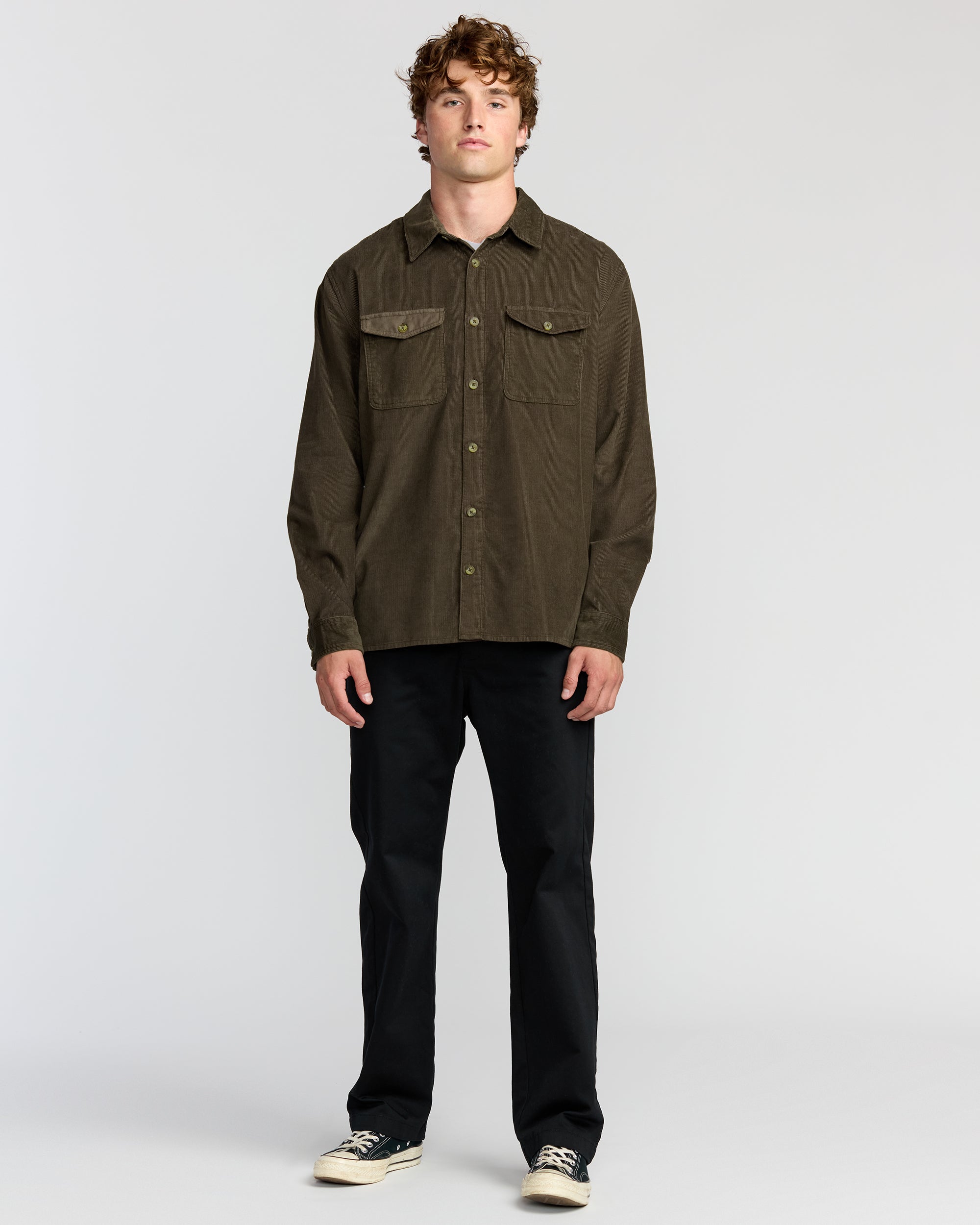Austin Garage Long Sleeve Shirt - Chocolate | Billabong