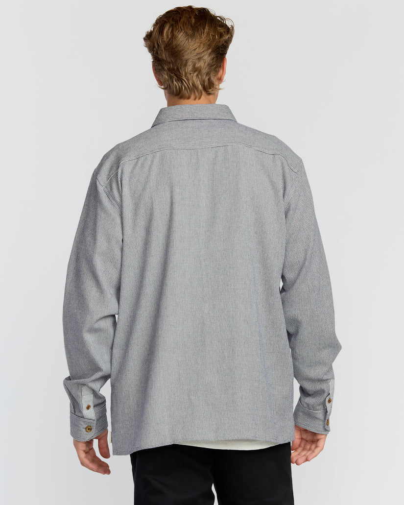 Billabong Men's Austin Garage Long Sleeve Shirt - Stone Blue | M Billabong Men's Austin Garage Long Sleeve Shirt - Stone Blue | M
