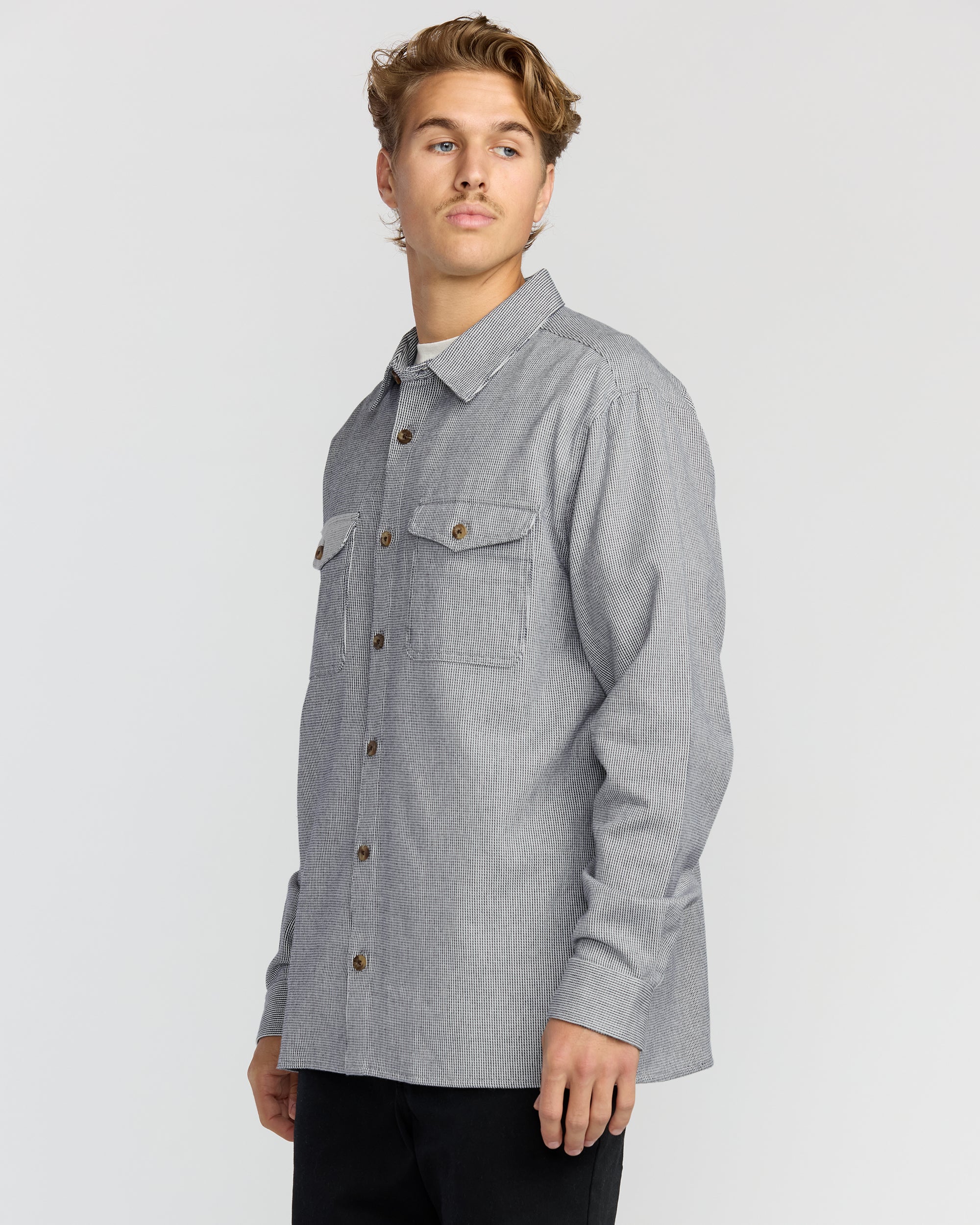 billabong dress shirts Men's Long Sleeve Button Downs